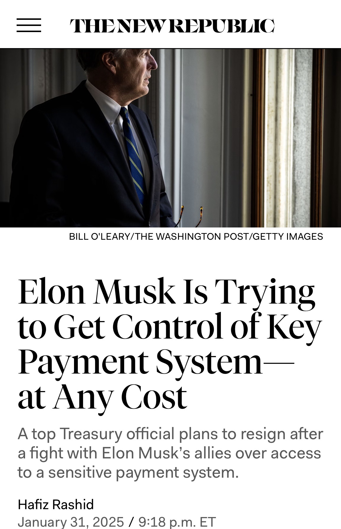 Musk's representatives are in a heated debate over access to a crucial system managing over $6 trillion in Social Security, Medicare, and federal payments.