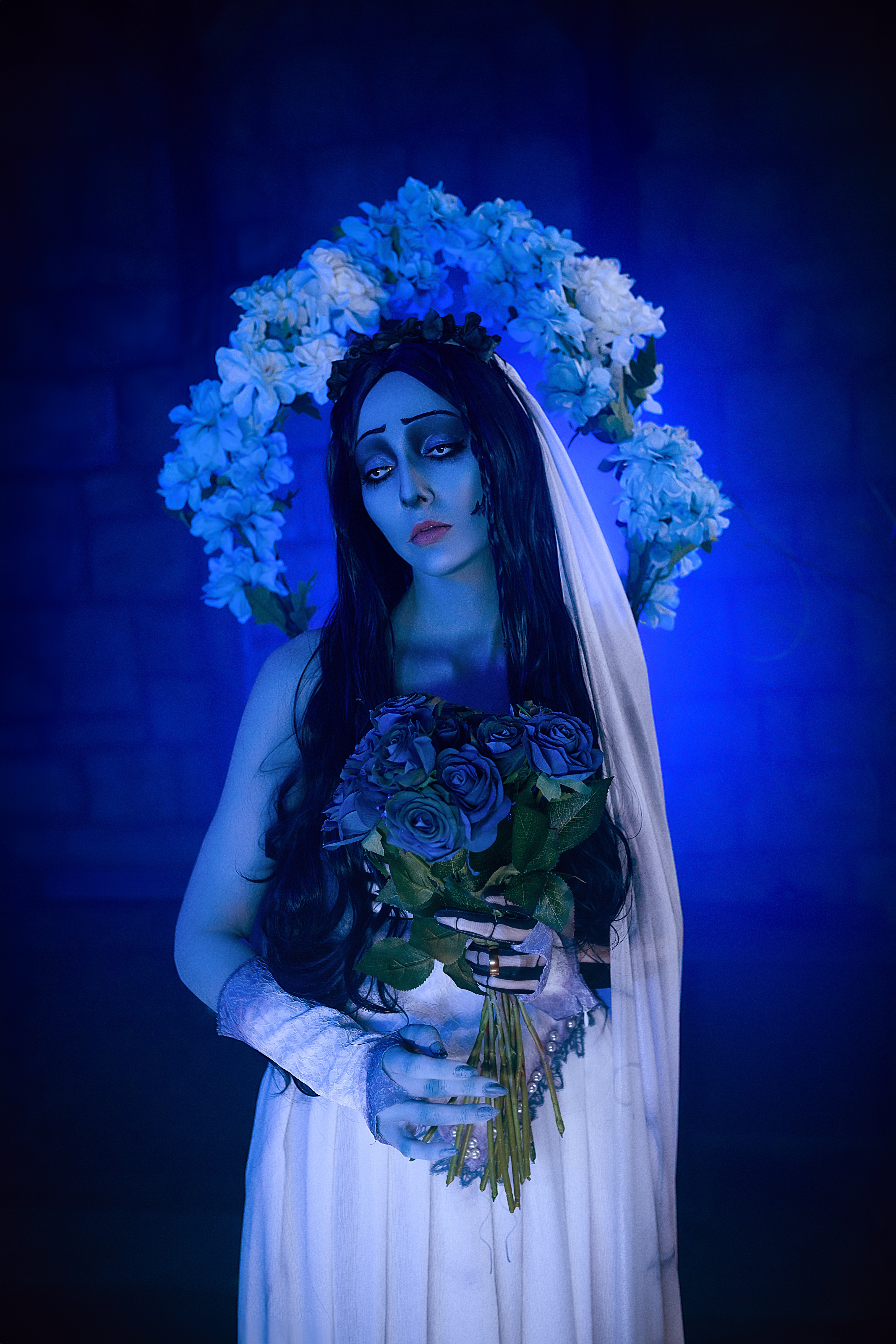 Cosplaying as Emily from Corpse Bride