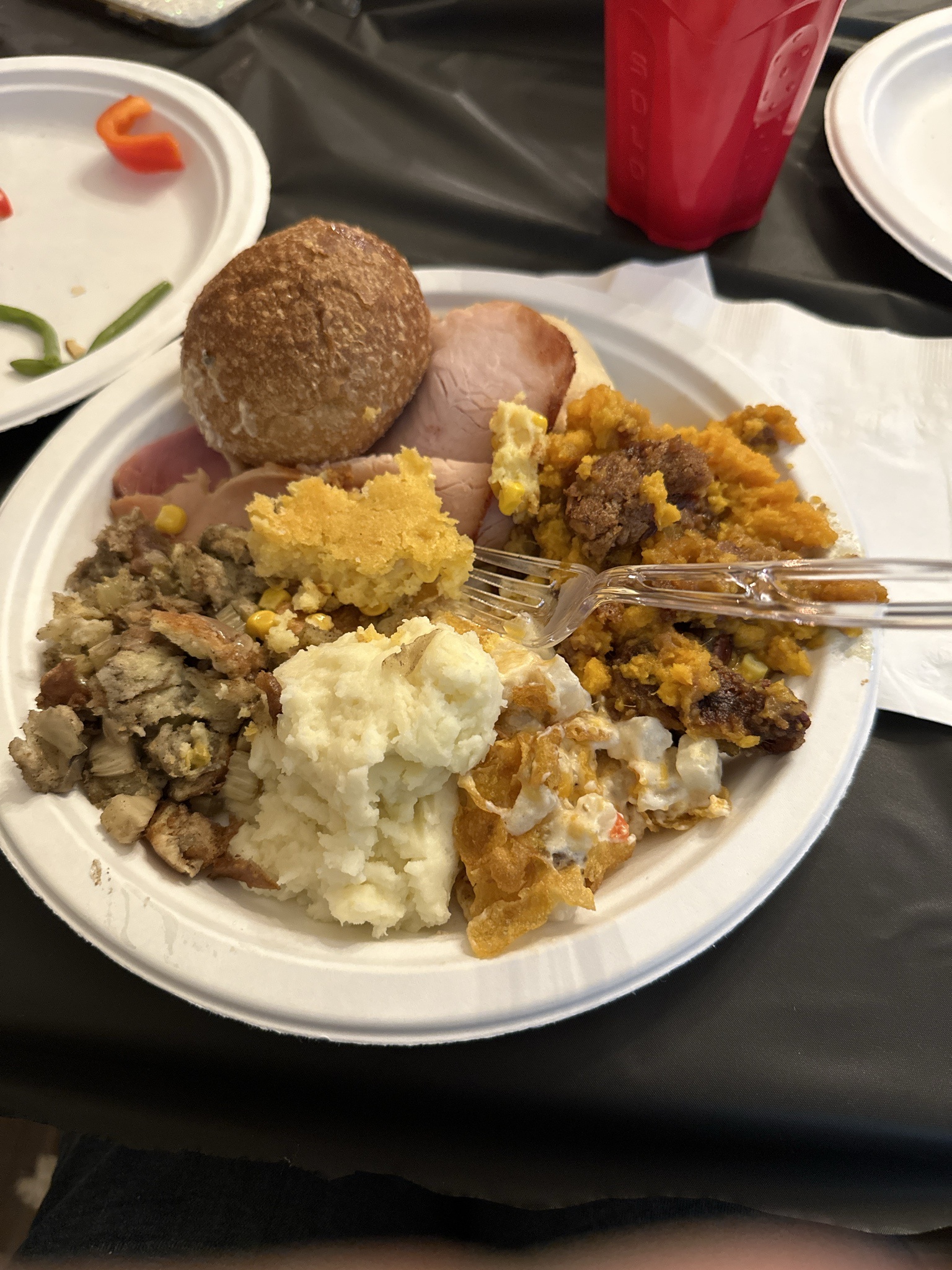 The First Delicious Pile of Thanksgiving Feast