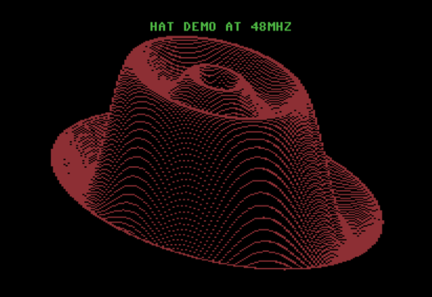 The classic 'Hat Demo' using Epyx Programmer's BASIC Toolkit.