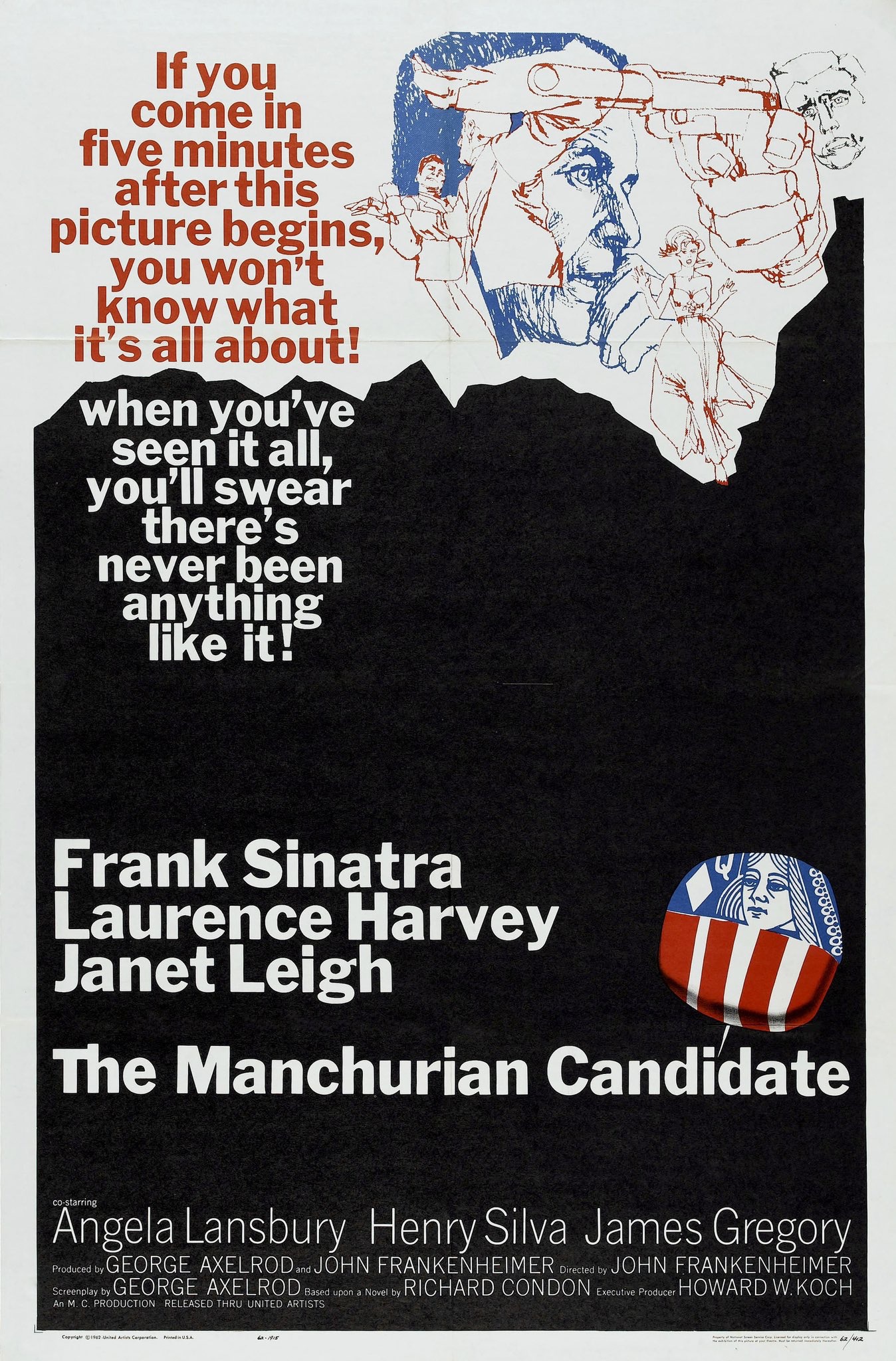 Can you believe 'The Manchurian Candidate' hit theaters 62 years ago on October 24, 1962?