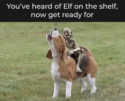 Is That Gollum Riding a Dachshund? You Bet!