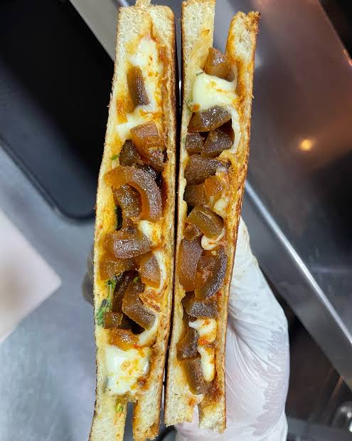 Just hit a new low: spent $32 on a toastie at the airport. It had cheese, onion, and some mysterious green dressing. I feel totally robbed.