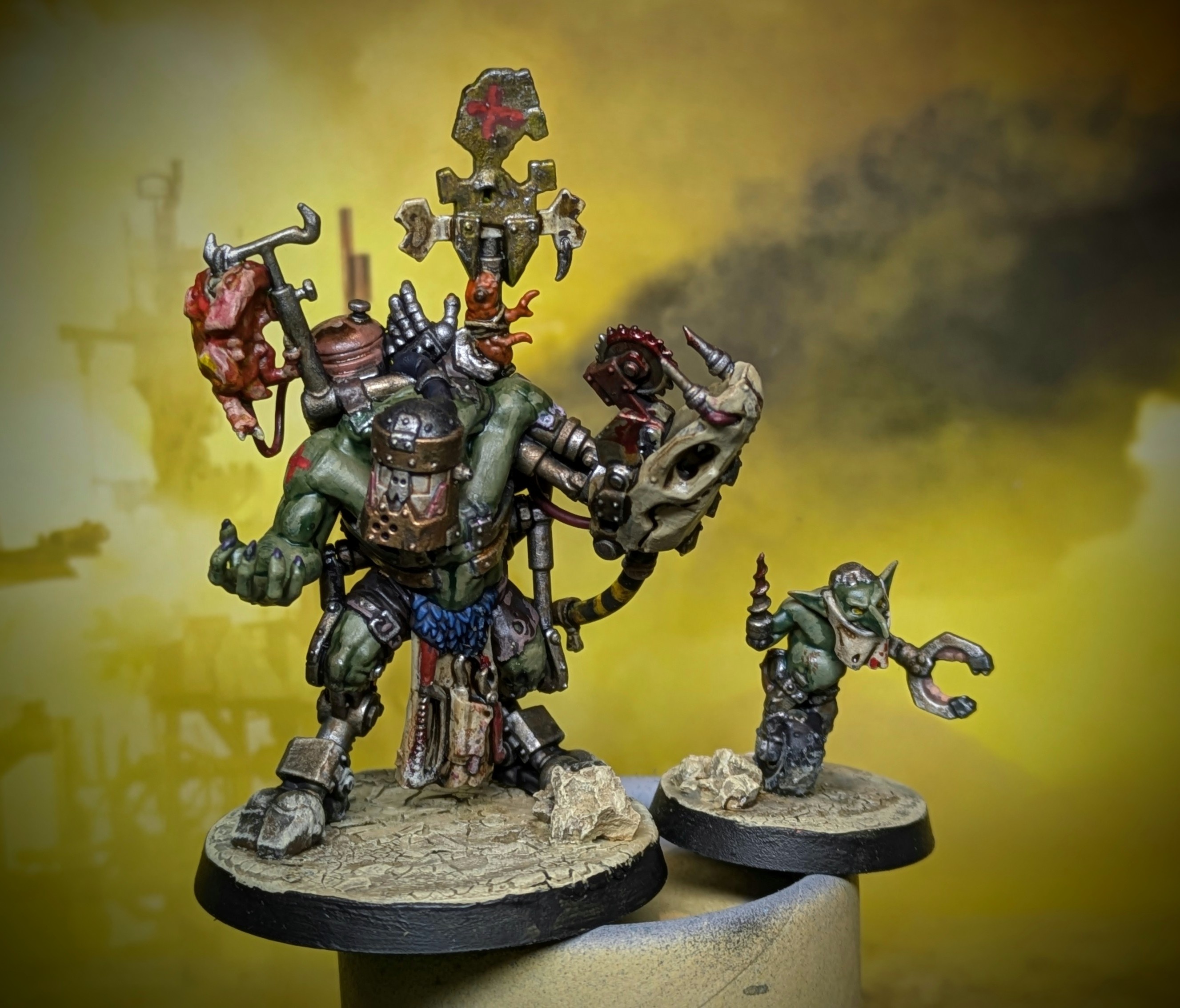 Meet Painboss Rotclot and Nurse Ratch-Git: the dynamic duo of chaos!