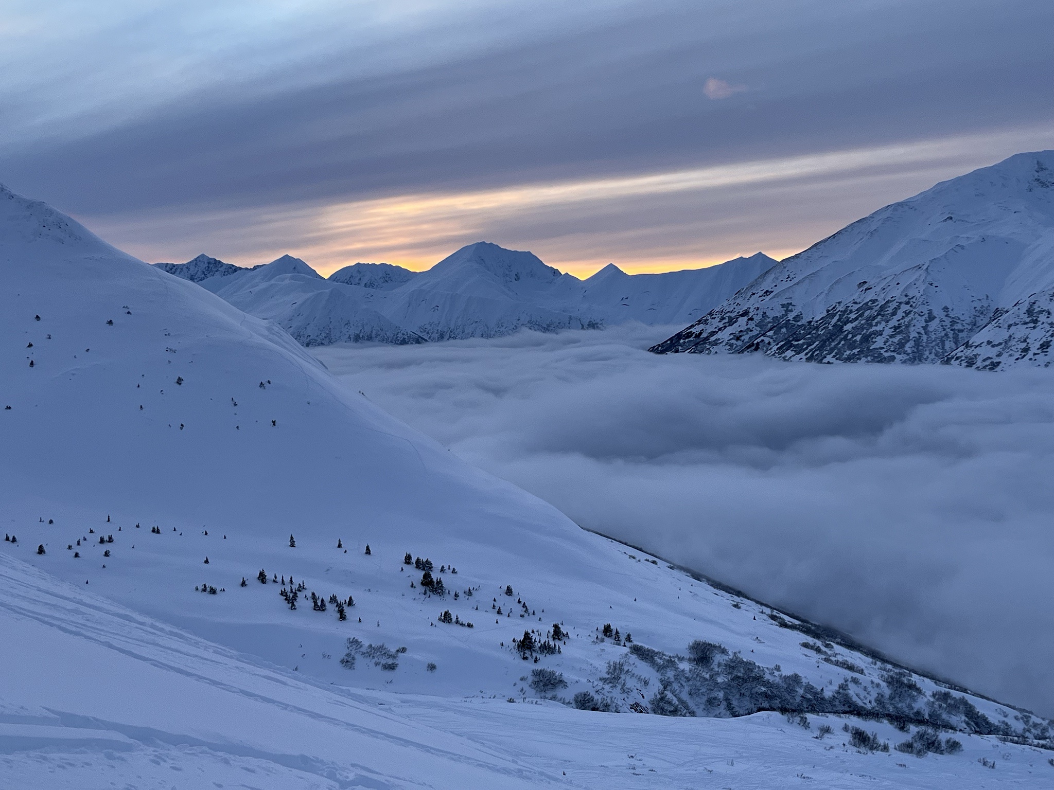 Breathtaking Undercast at Turnagain Pass, Alaska
