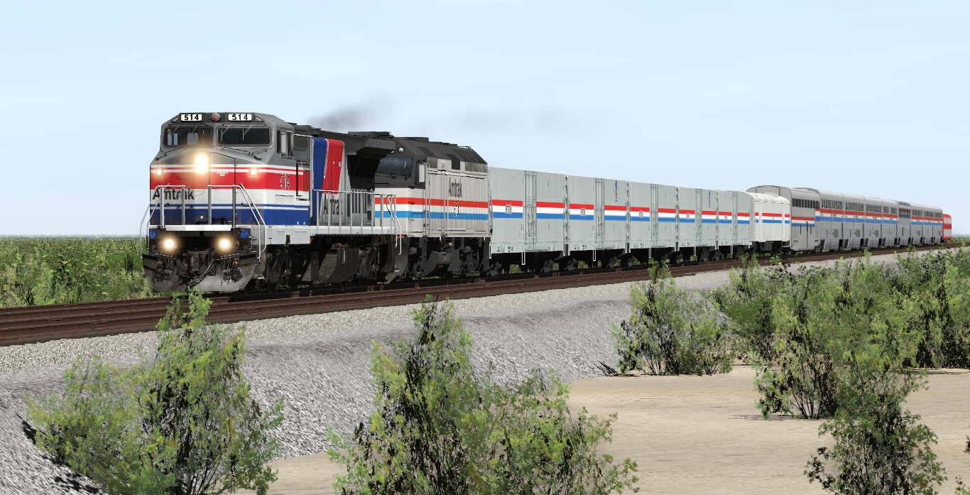 A Train's Journey Through the Arizona Desert - September 1991