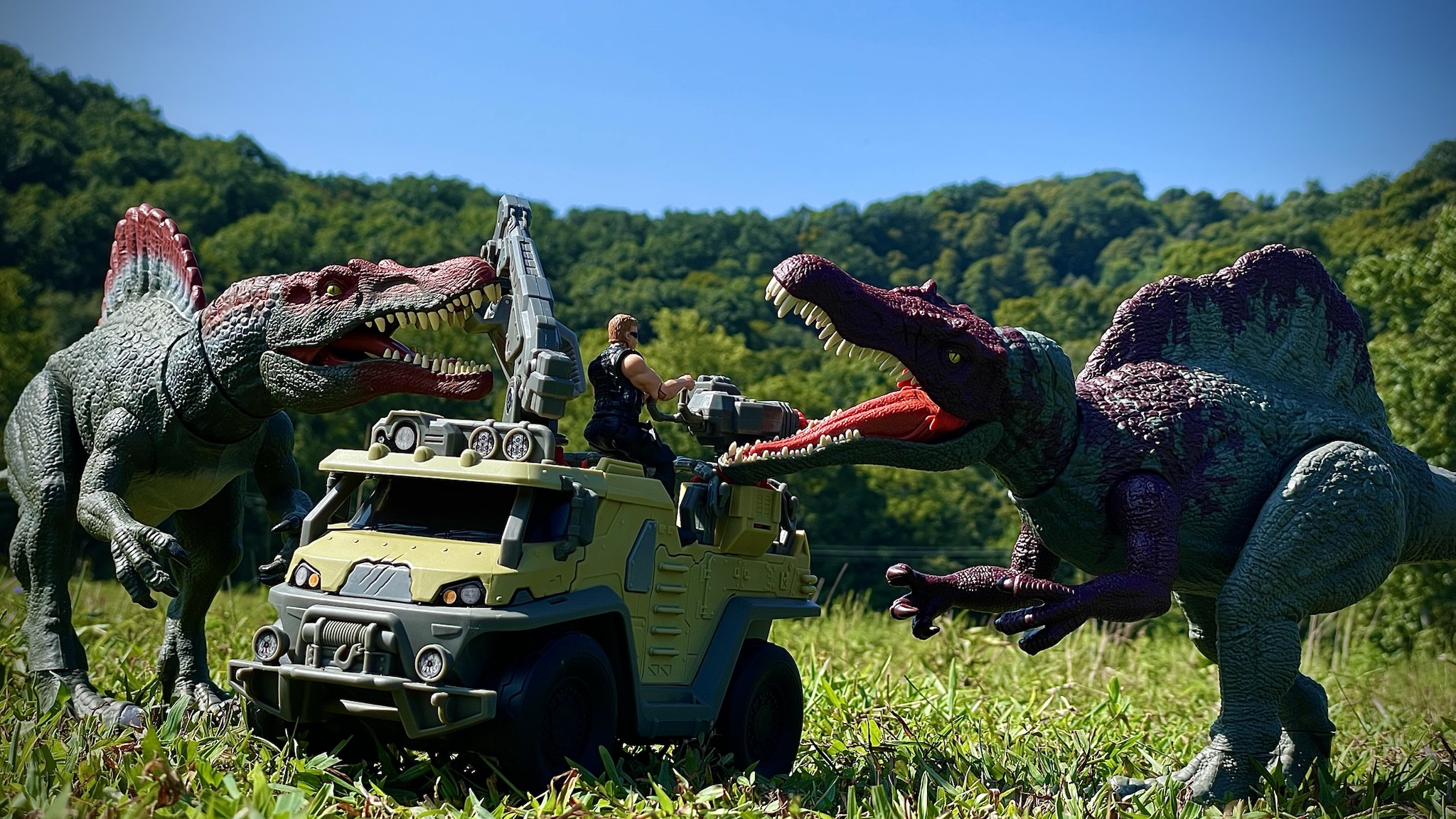 Spinosaurus Takes Charge: A Jurassic Showdown