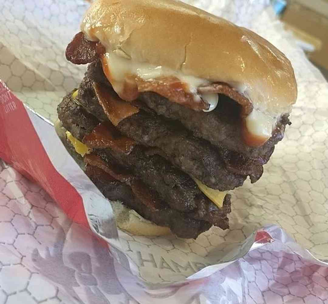 The Epic 2016 Quad Baconator Meets the Pho T-Rex Burger