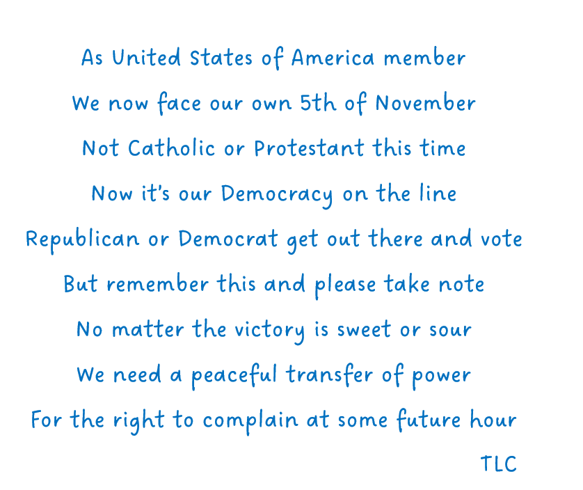 Don't forget the significance of the Fifth of November...