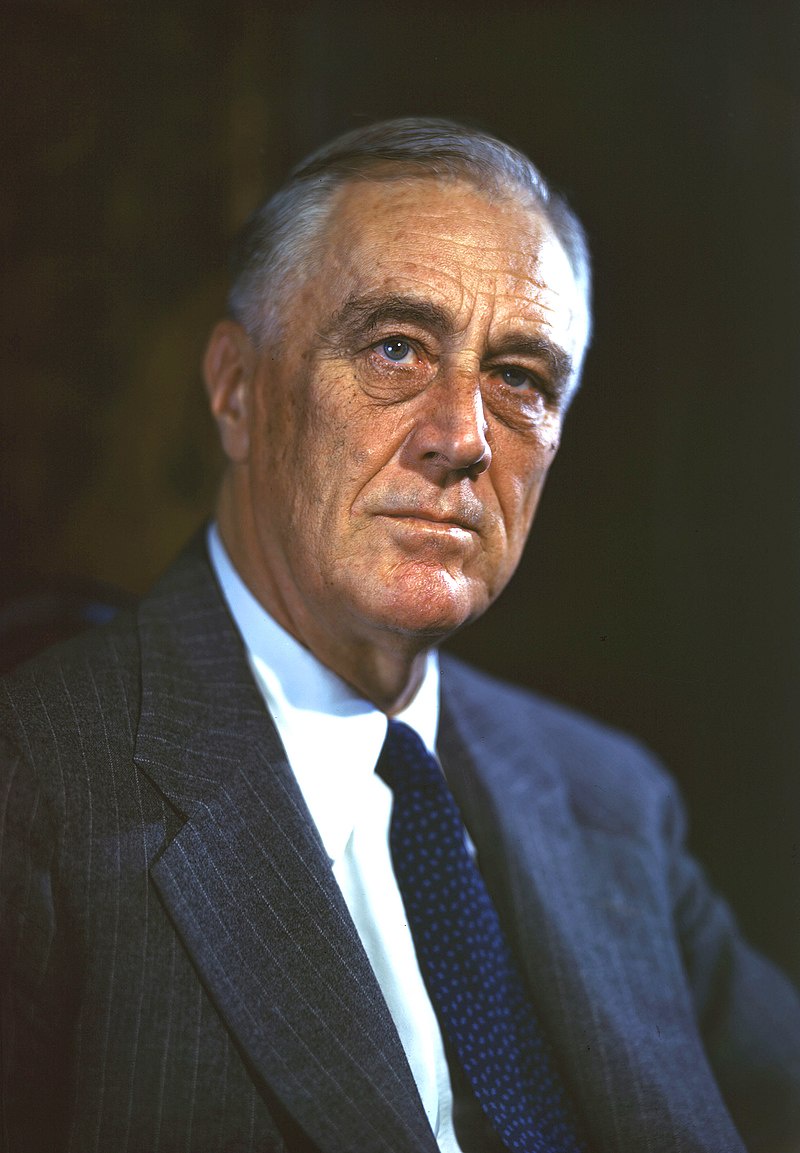A Glimpse into History: President Franklin D. Roosevelt at 63 in 1944