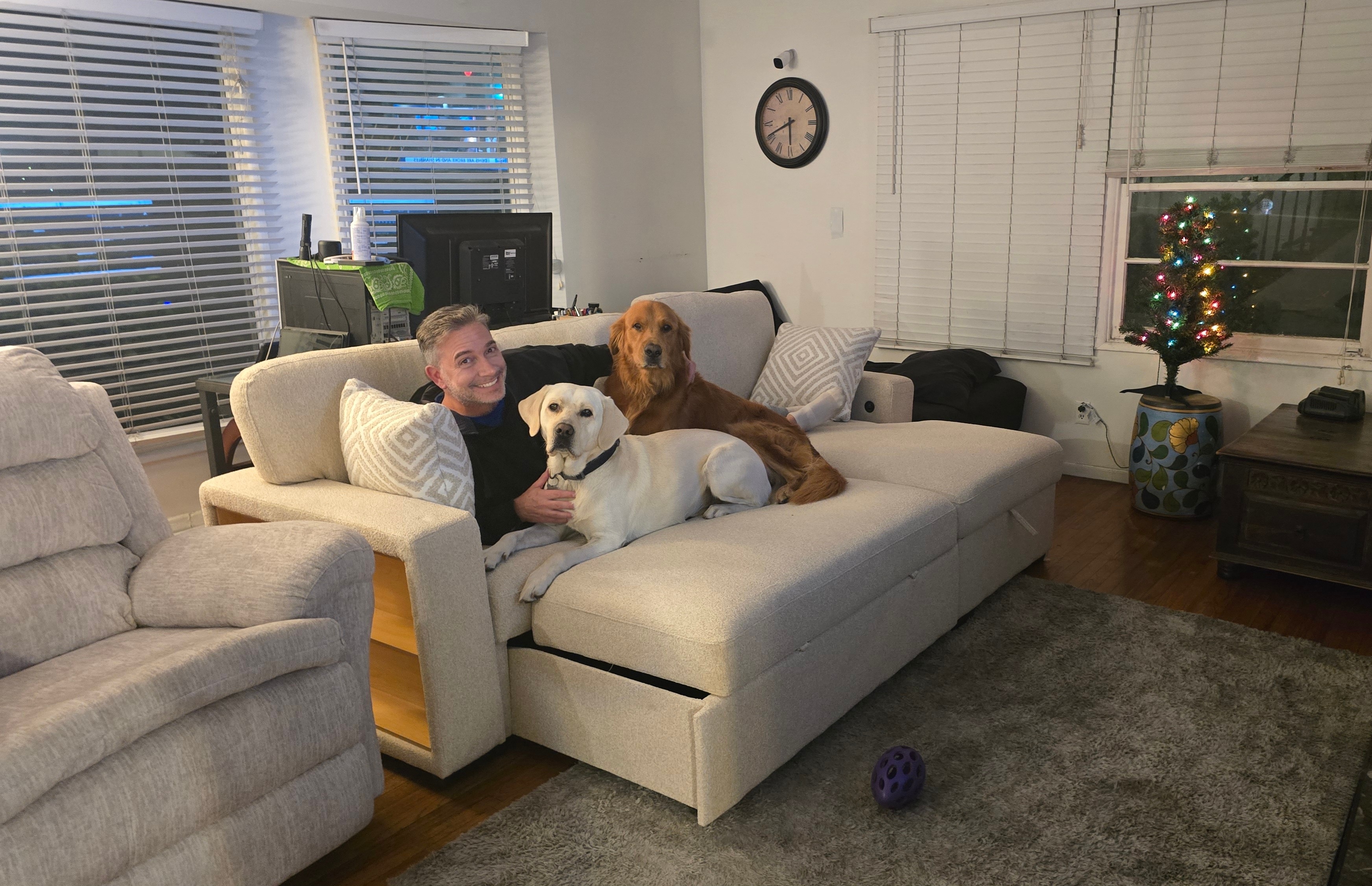 Shadow and Chance Have Already Taken Over the New Couch