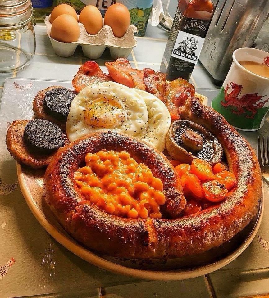 A Traditional Farmer's Breakfast in the UK