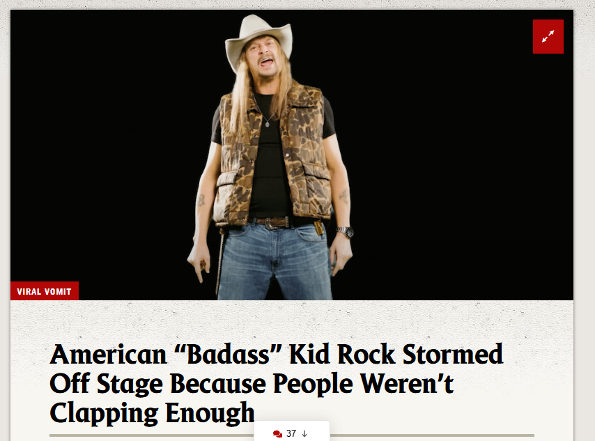 Kid Rock's Hilarious Meltdown: Not a Muppet, Just Real