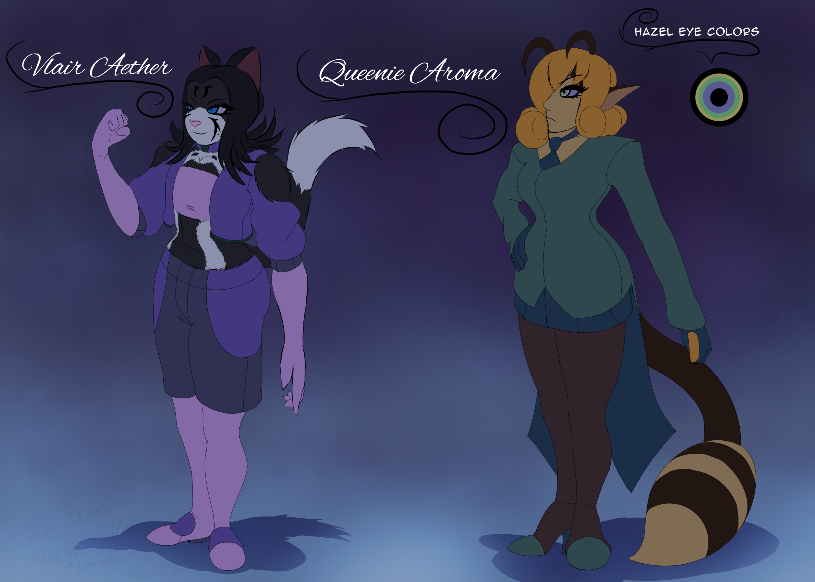 Color Reference for Vlair and Queenie