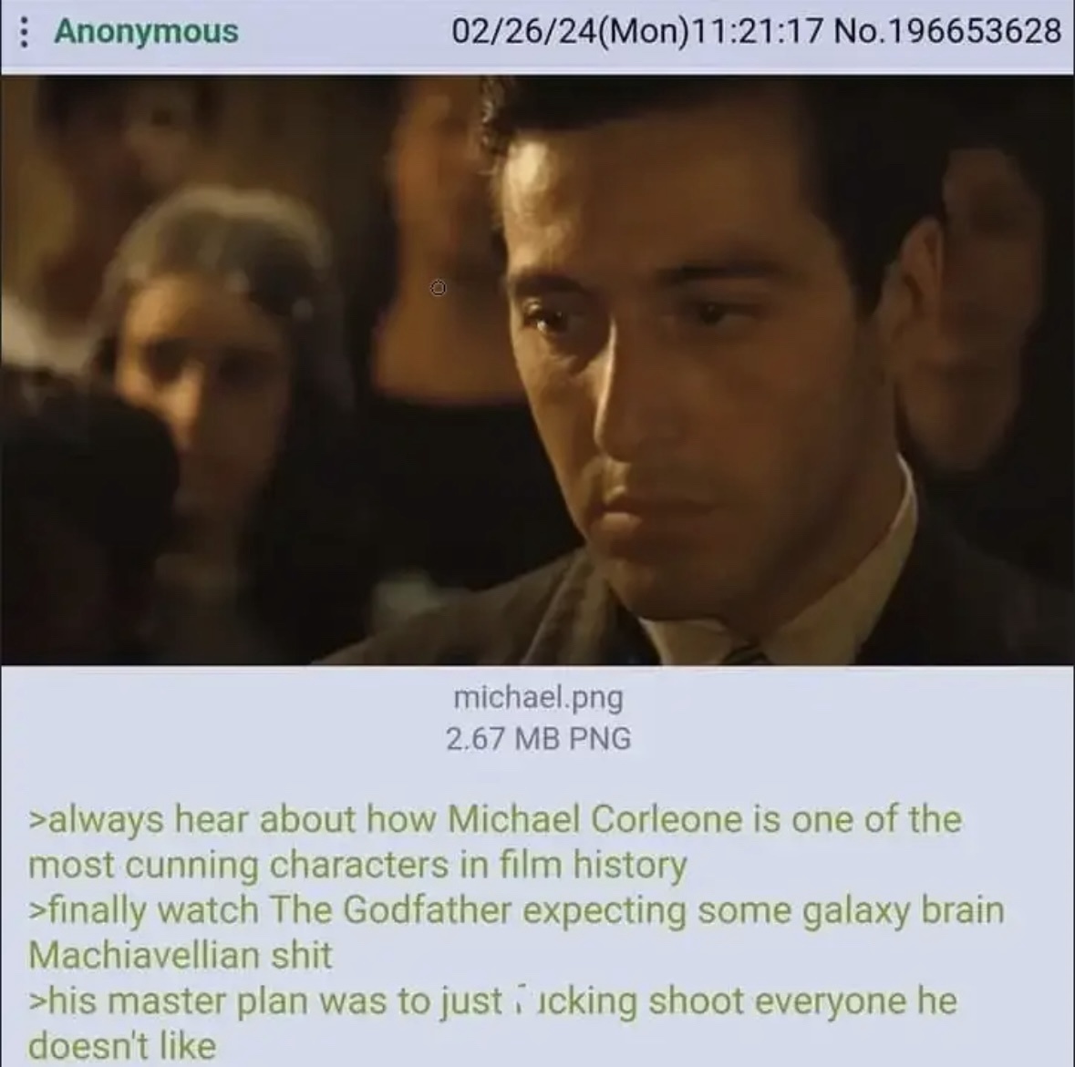 What Could Puzo Possibly Mean by This?