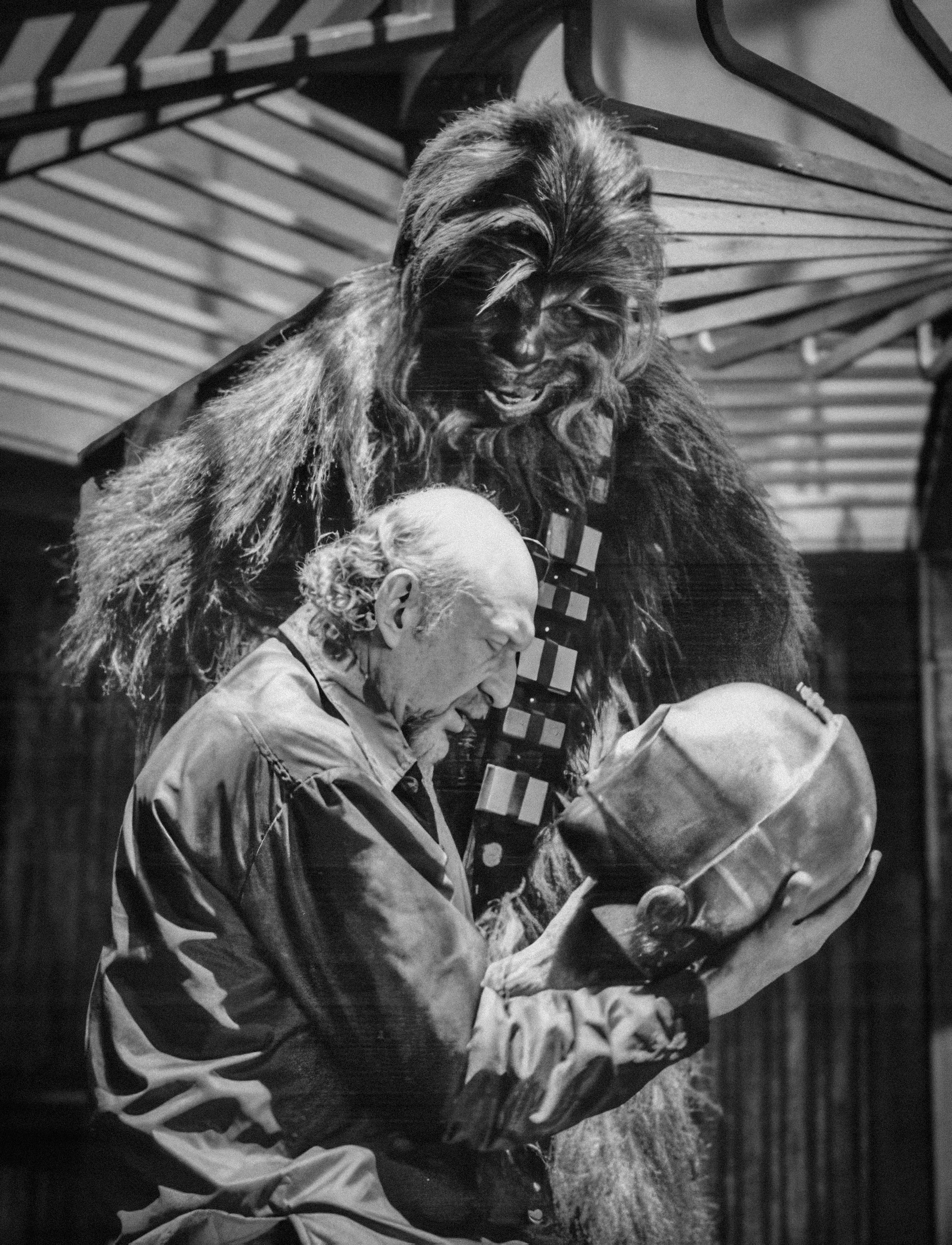 Behind the Scenes: Irvin Kershner Directs Peter Mayhew as Chewbacca in The Empire Strikes Back