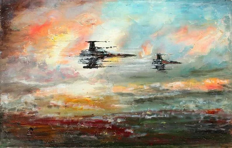 Dynamic Art: My X-Wings in Motion Painting
