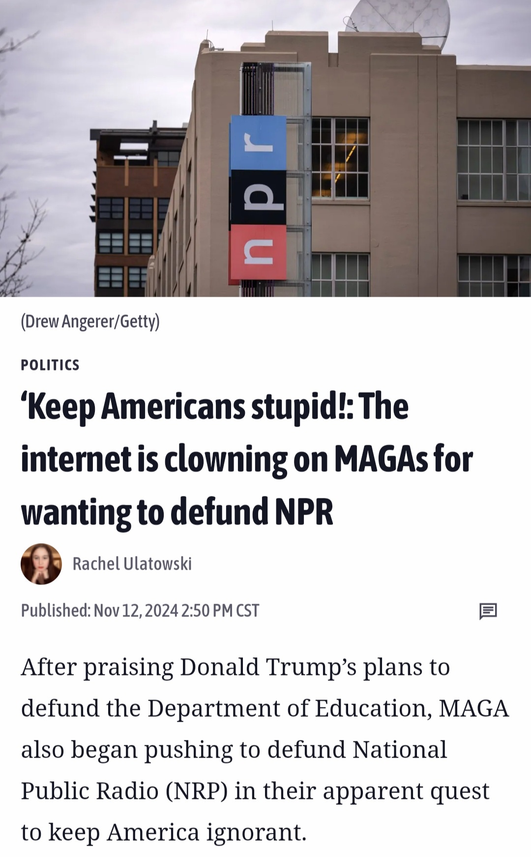 I totally saw this coming from a mile away.