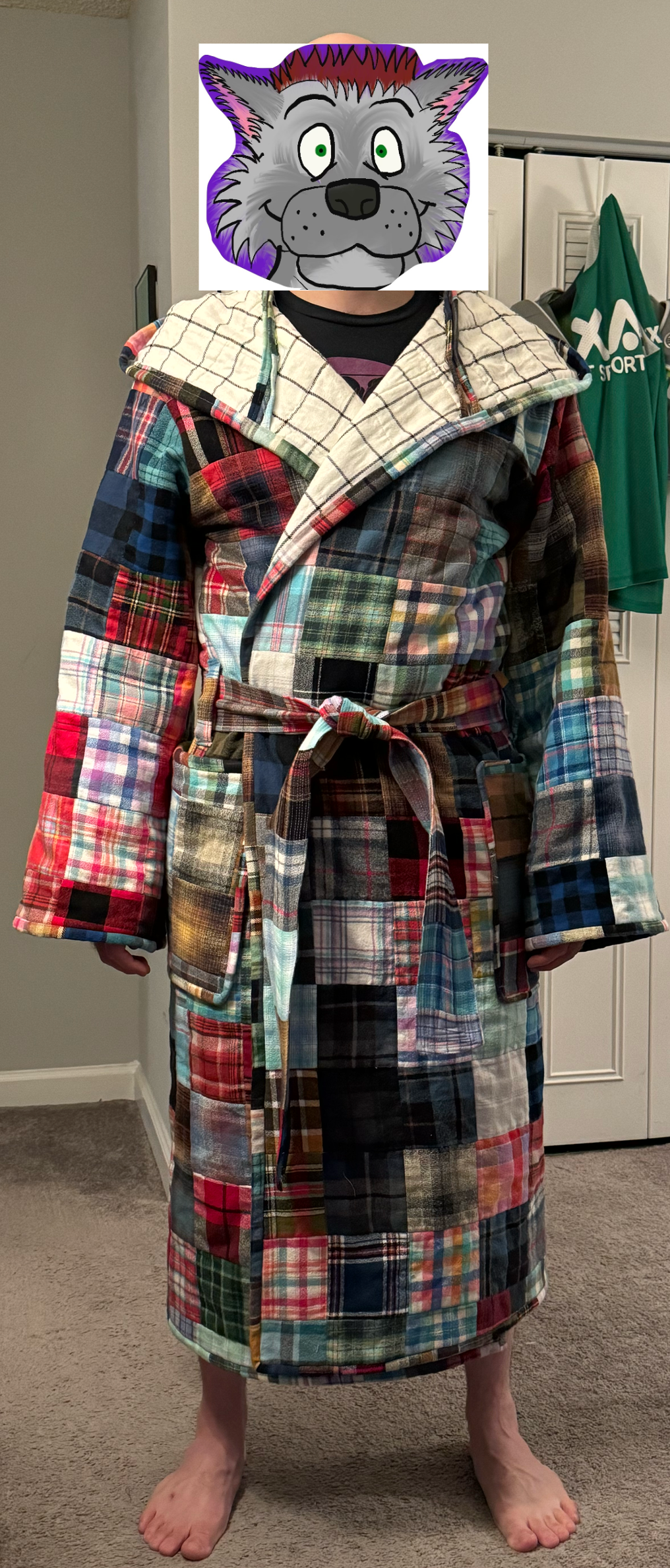 A Cozy Wizard's Dream: The Handmade Quilted Robe