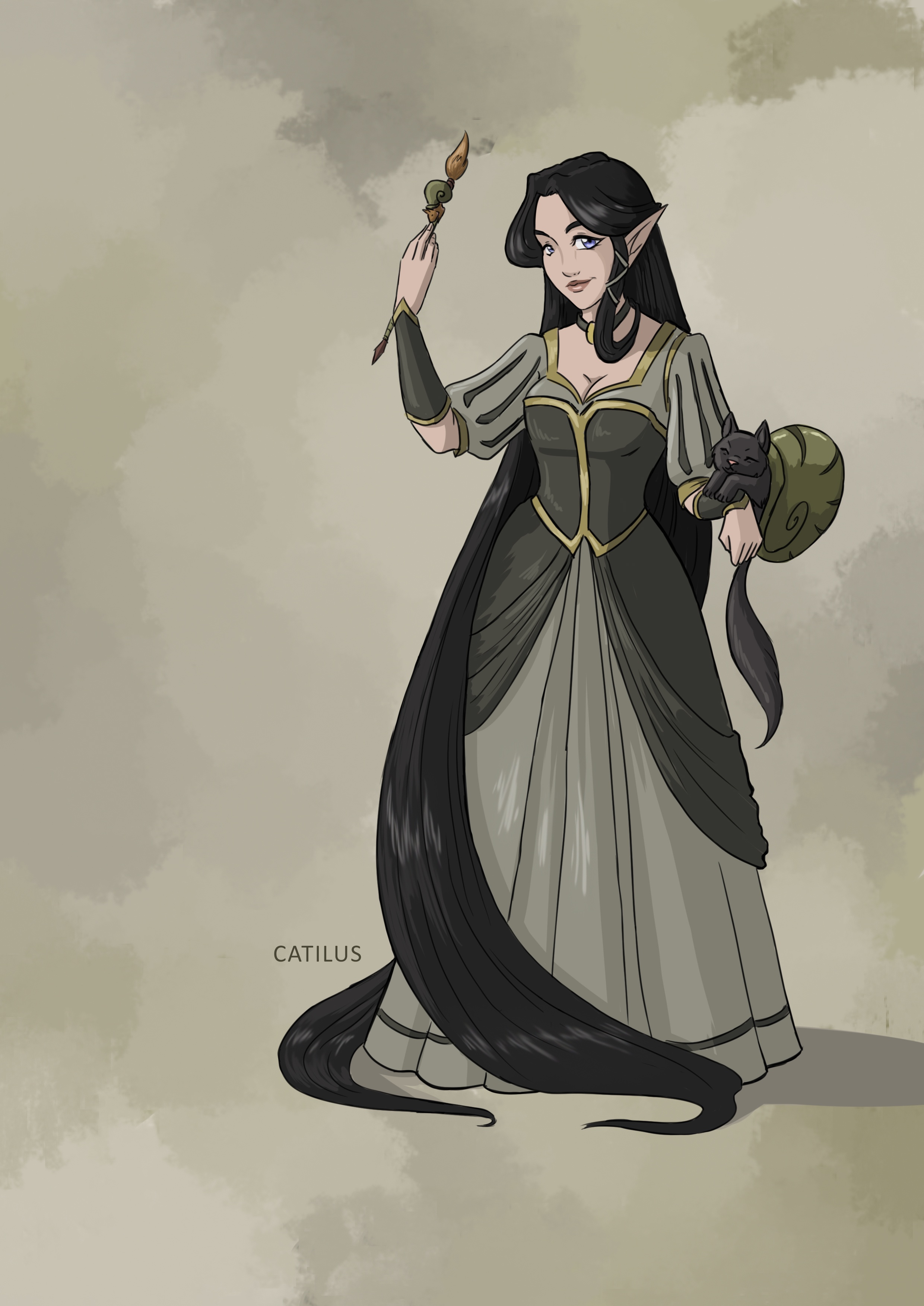 Meet Oriel: The Waking Dreamer, Sun Elf Warlock from Catilus – A D&D Character