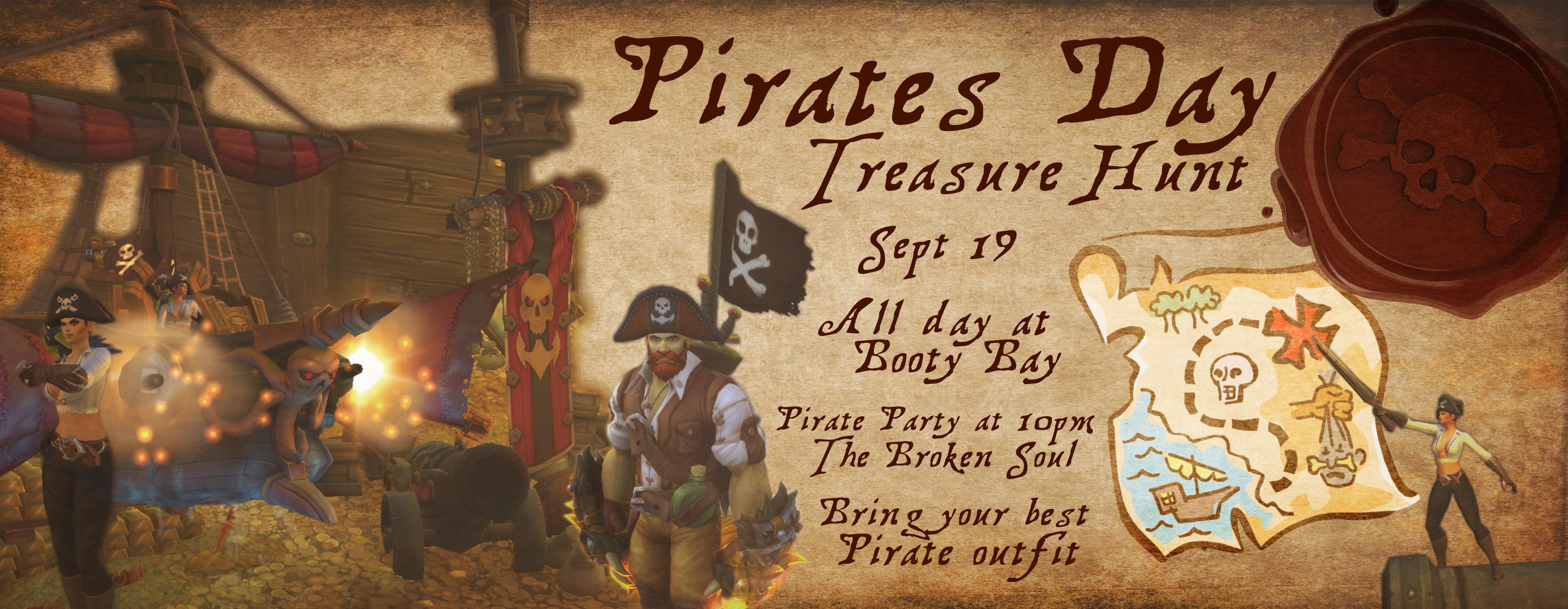 Join the Pirates' Day Treasure Hunt and Celebrate with a Pirate Party!