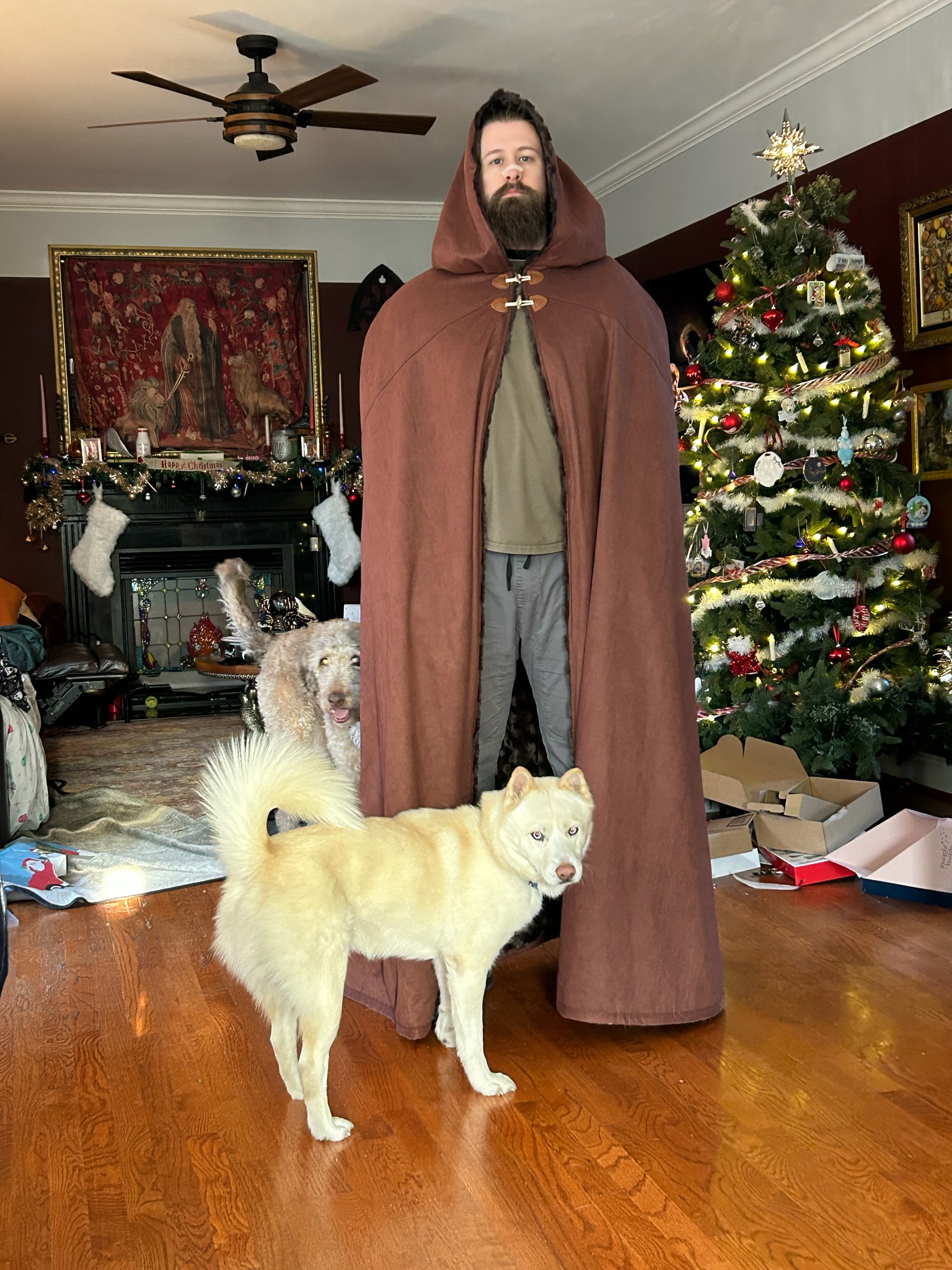 Check out my awesome new cloak I got for Christmas!