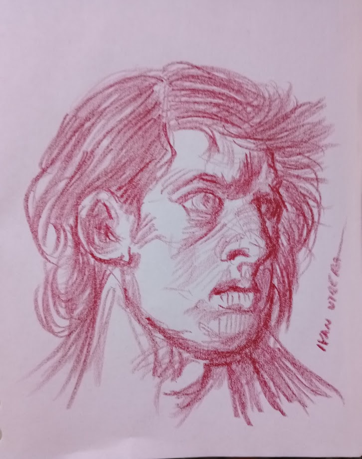A glimpse into my latest sketch creation.