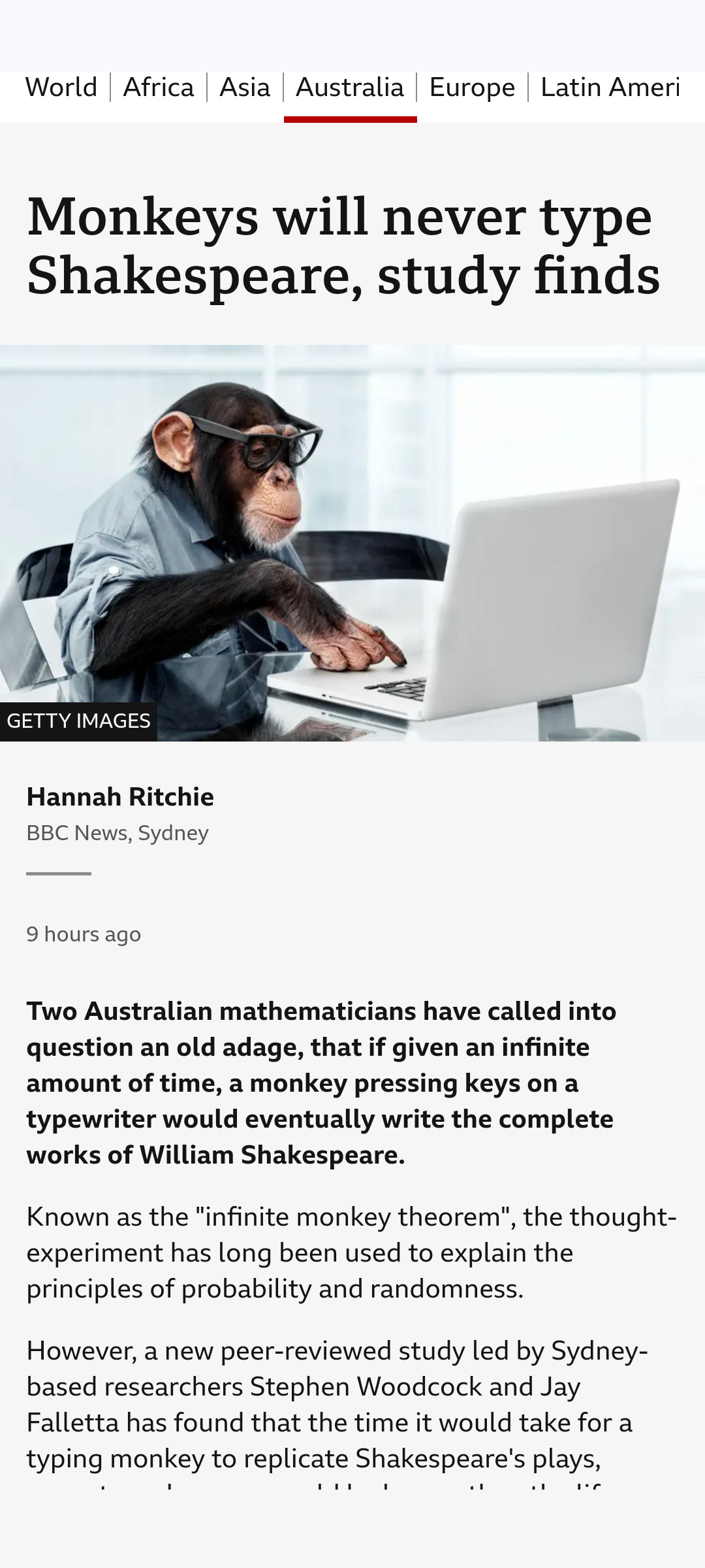 The Classic Scenario: Monkeys Typing Away on a Keyboard