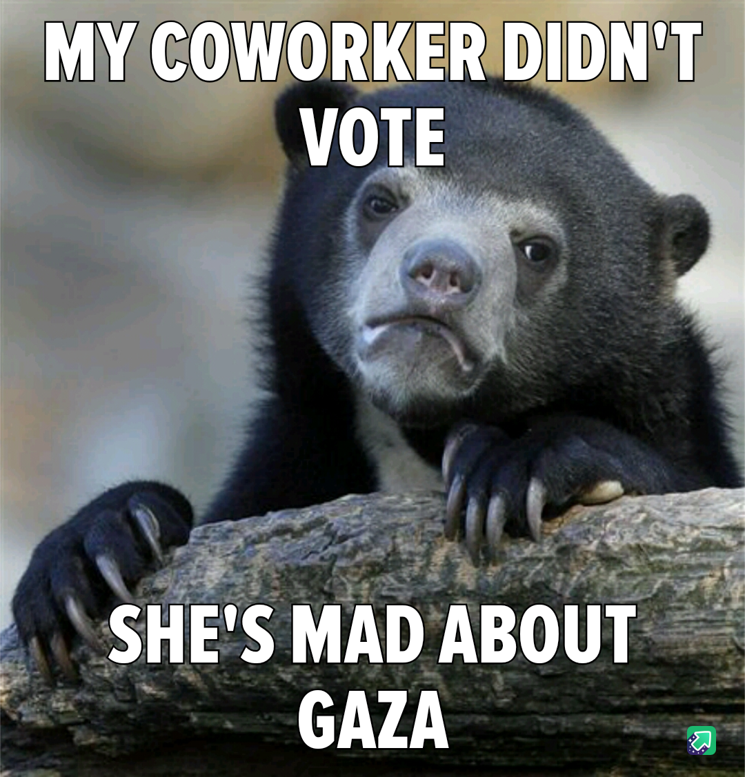 My coworker chose not to vote