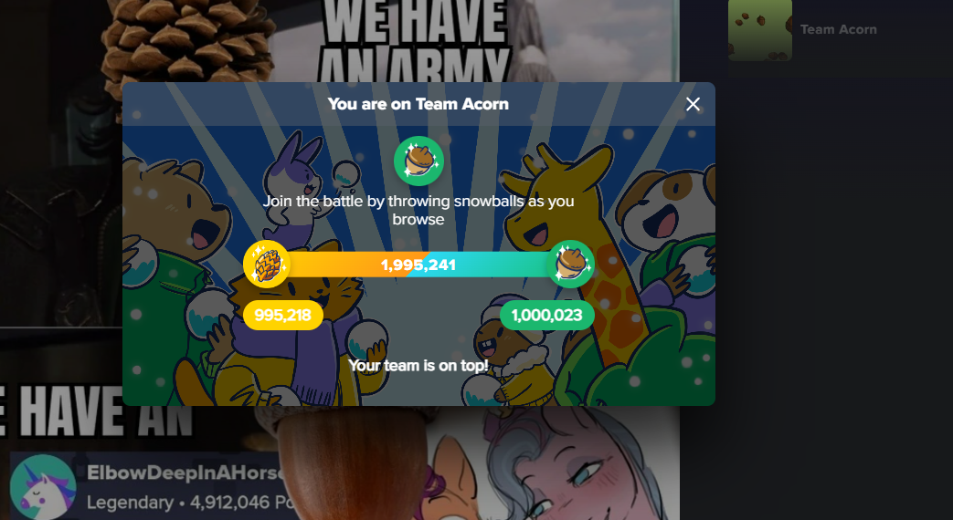 Victory for the Acorns: We Did It!