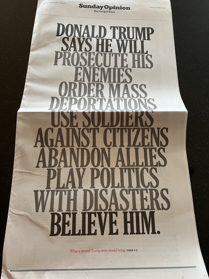 Kudos to the New York Times!