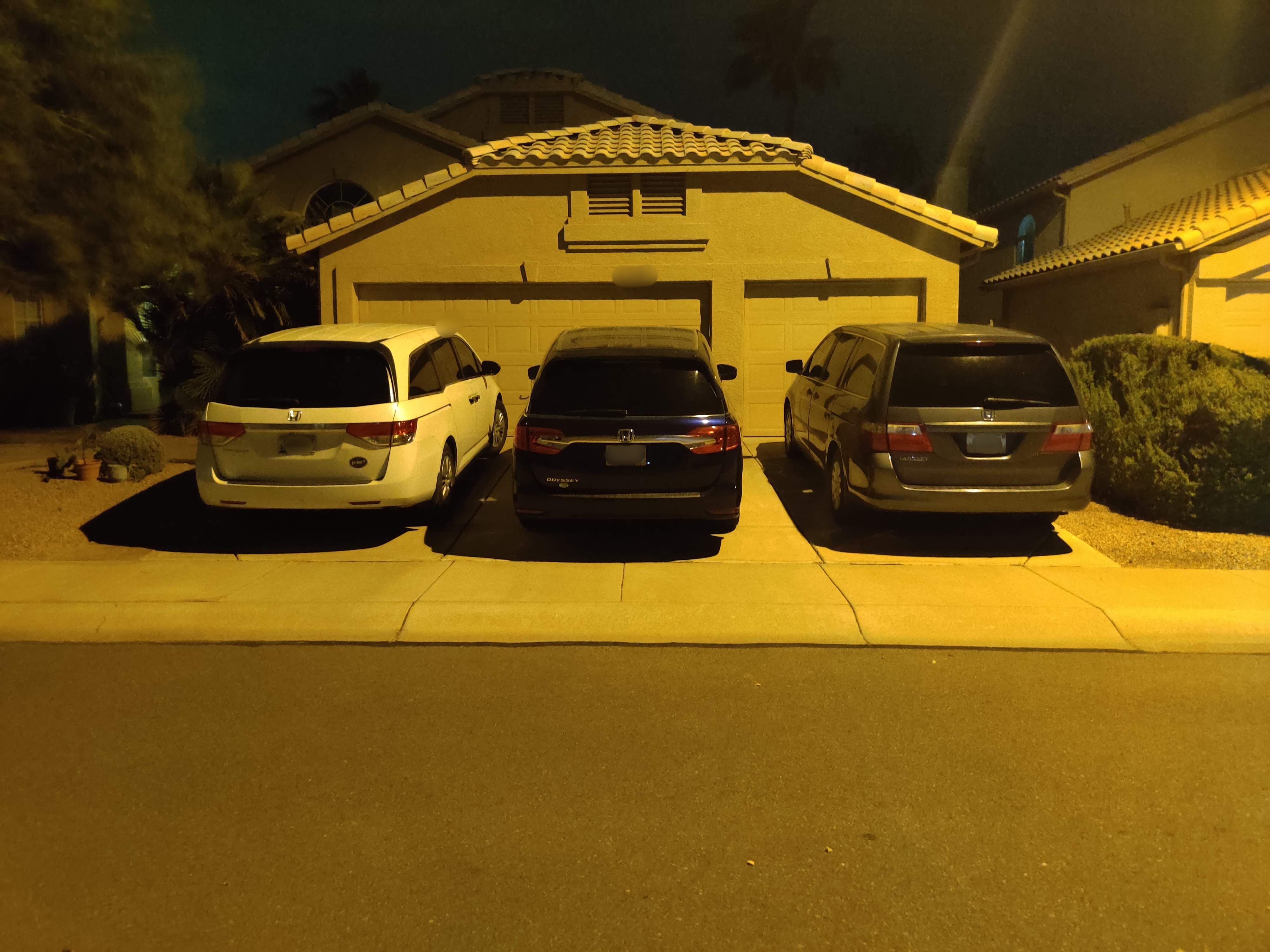 My neighborhood boasts a house with every generation of Honda Odyssey parked out front