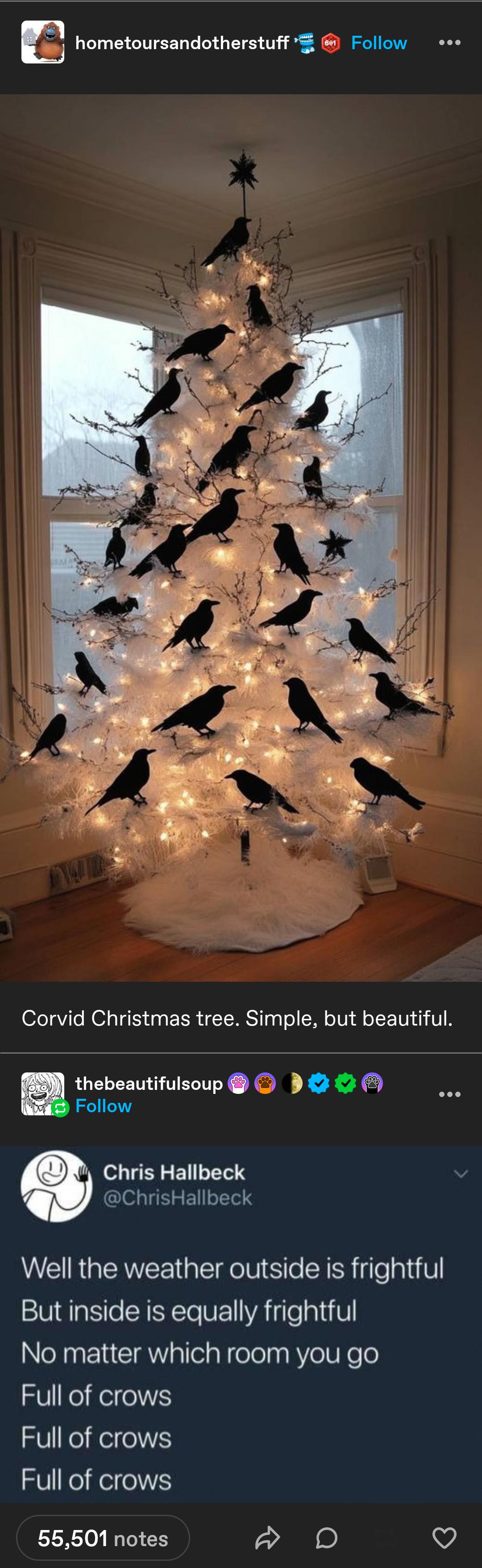 A Corvid-Inspired Christmas Tree Delight