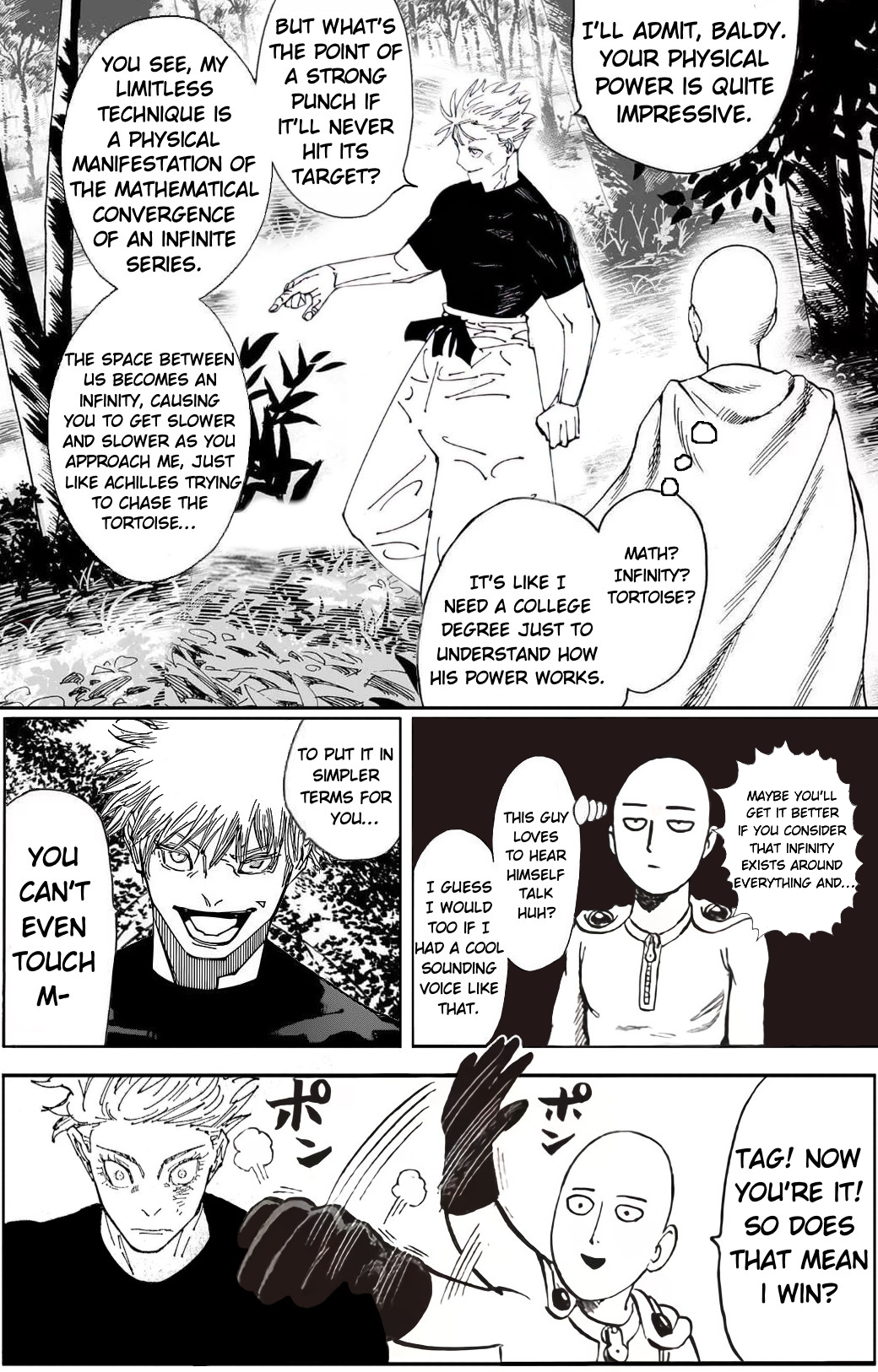 Epic Showdown: Saitama vs Gojo in the One Punchverse Bonus Chapter