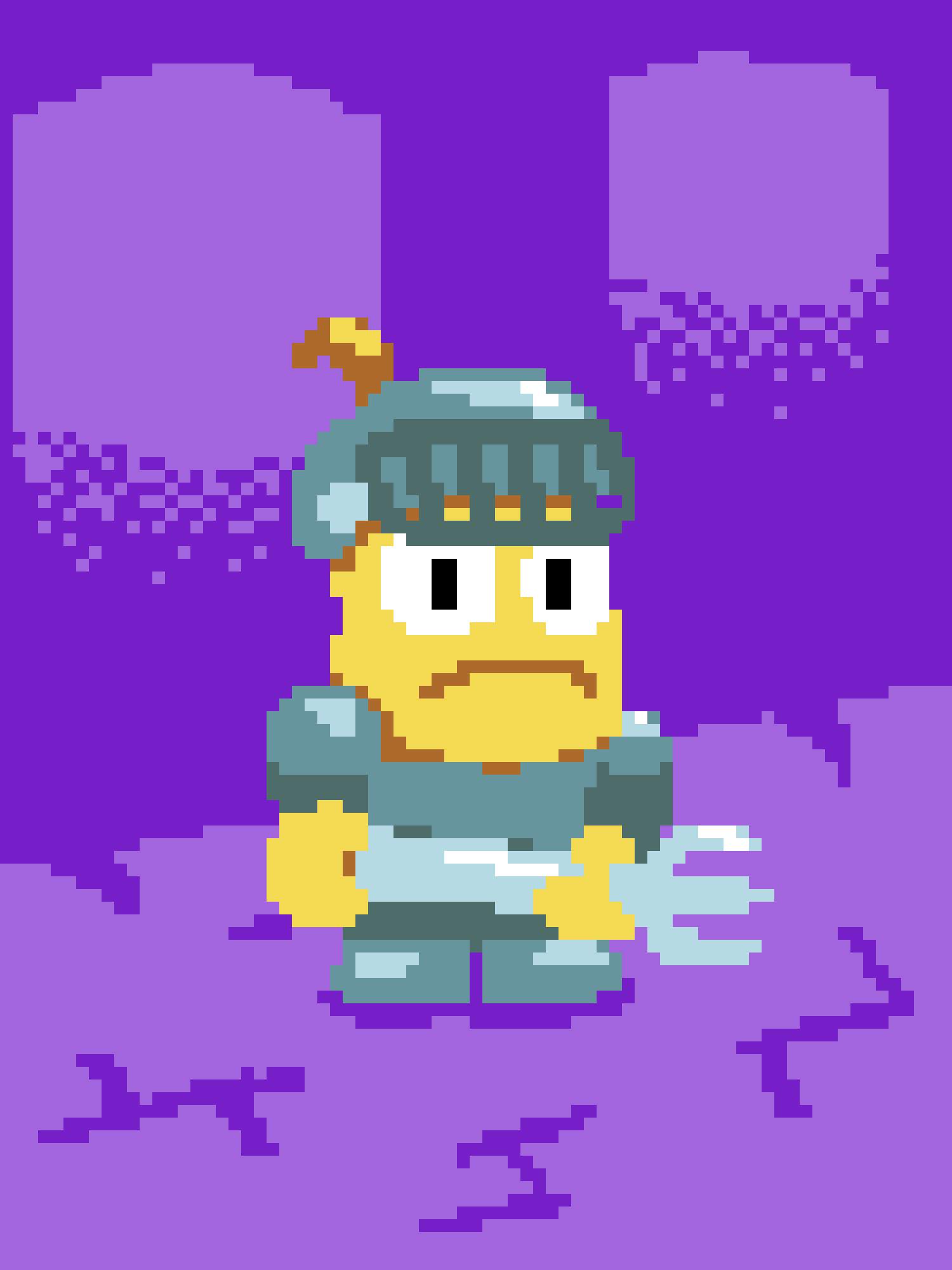 Epic Pixel Art of Forknight Guy