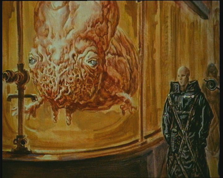 Concept Art of the Guild Navigator from David Lynch's Dune, created by Ron Miller for the iconic 1984 film adaptation