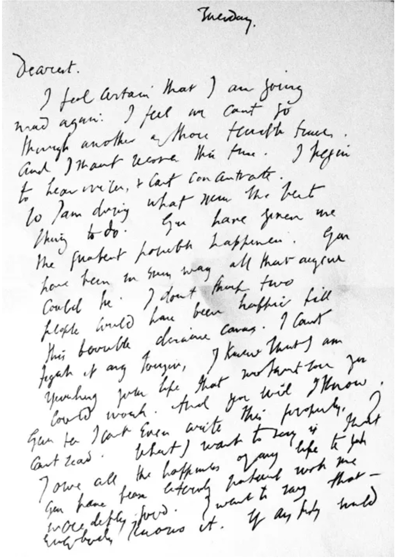 A Heartfelt Farewell: Virginia Woolf's Final Note