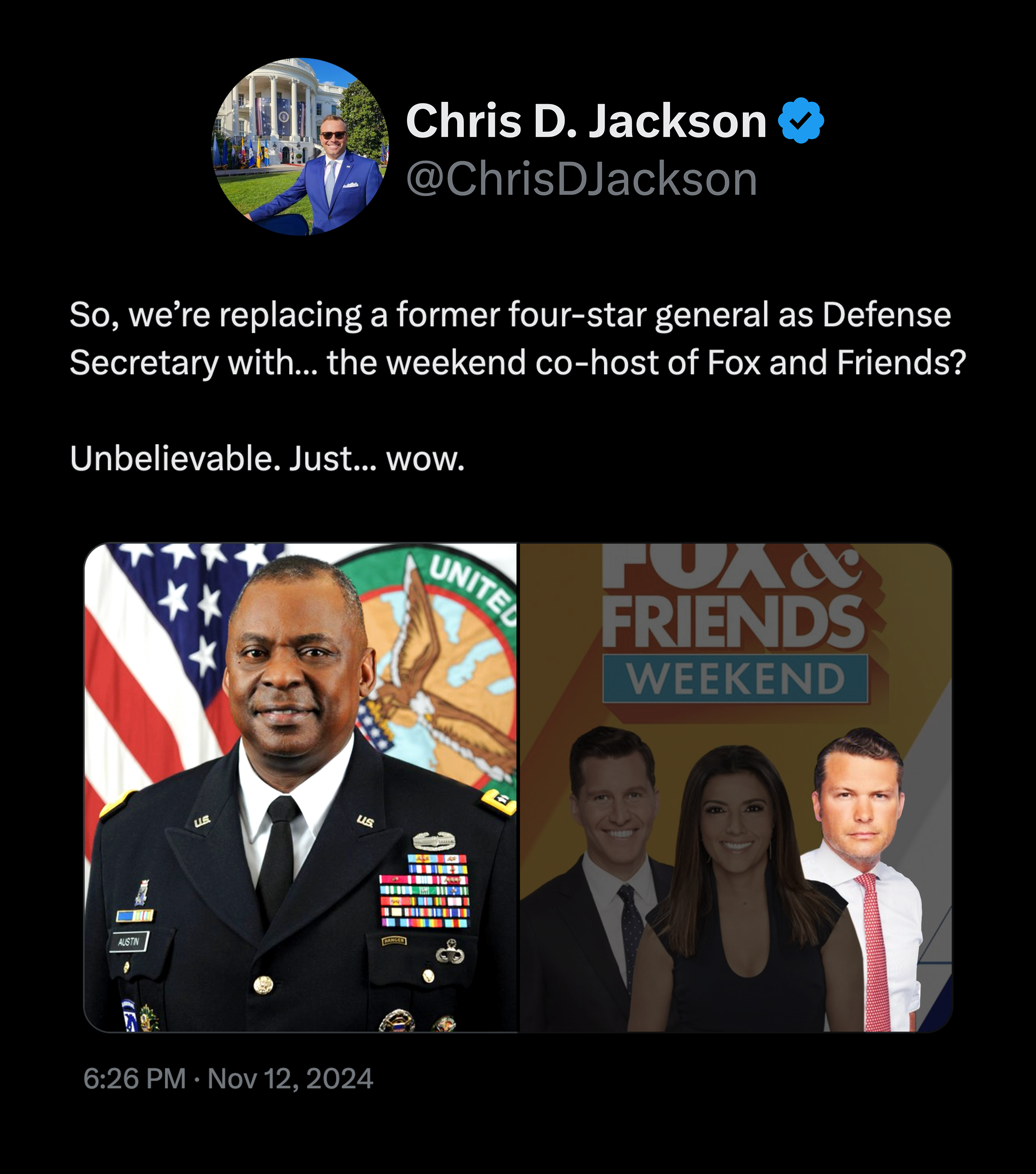 Just Another One of Trump's Reckless and Unqualified Cabinet Picks