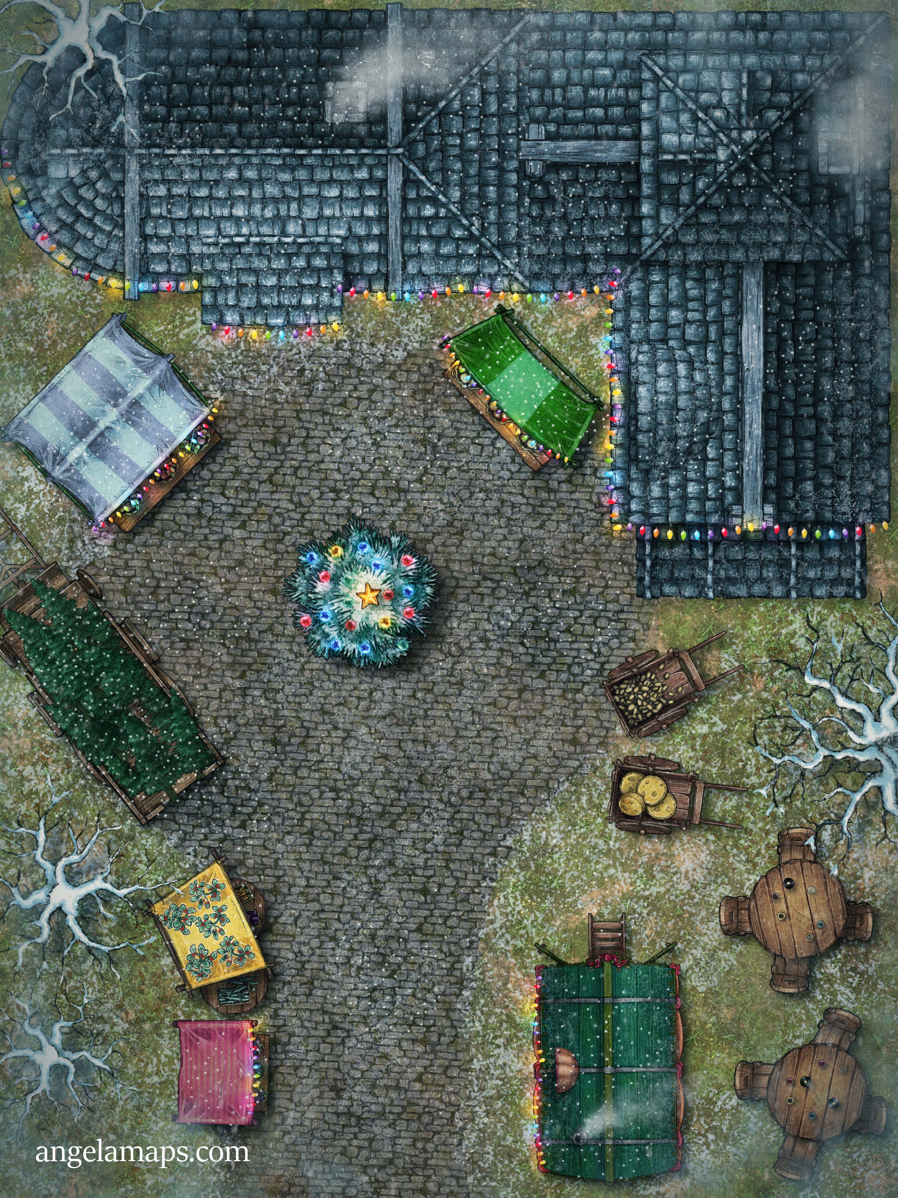 Only 5 days left until Christmas! Check out this festive Holiday Market map from 2021!