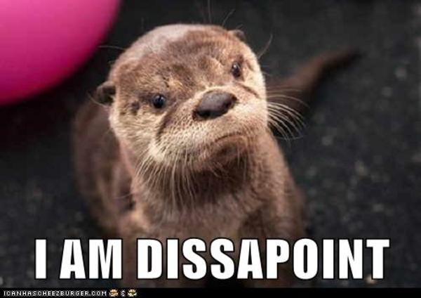 Feeling Utterly Disappointed