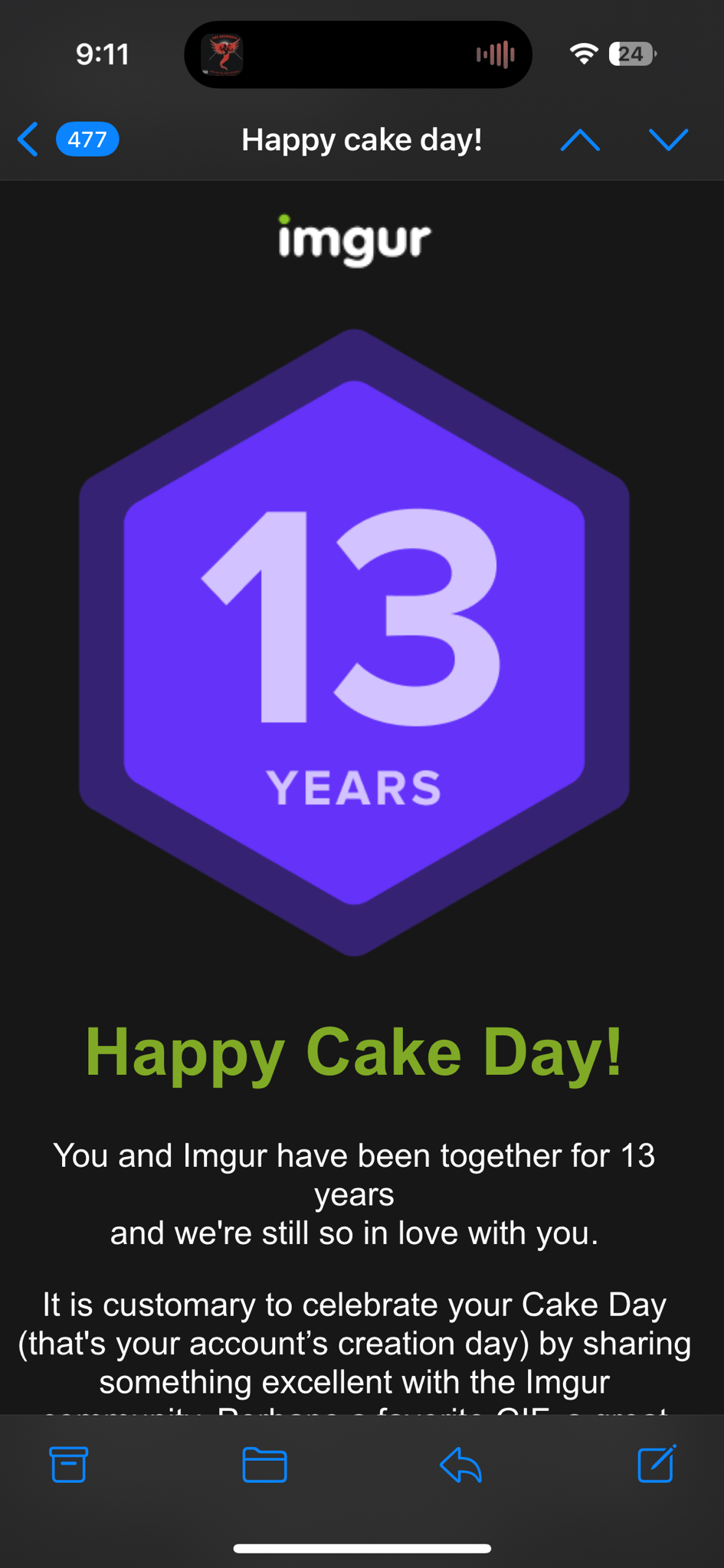 Celebrating My Cake Day with My Lucky Number!