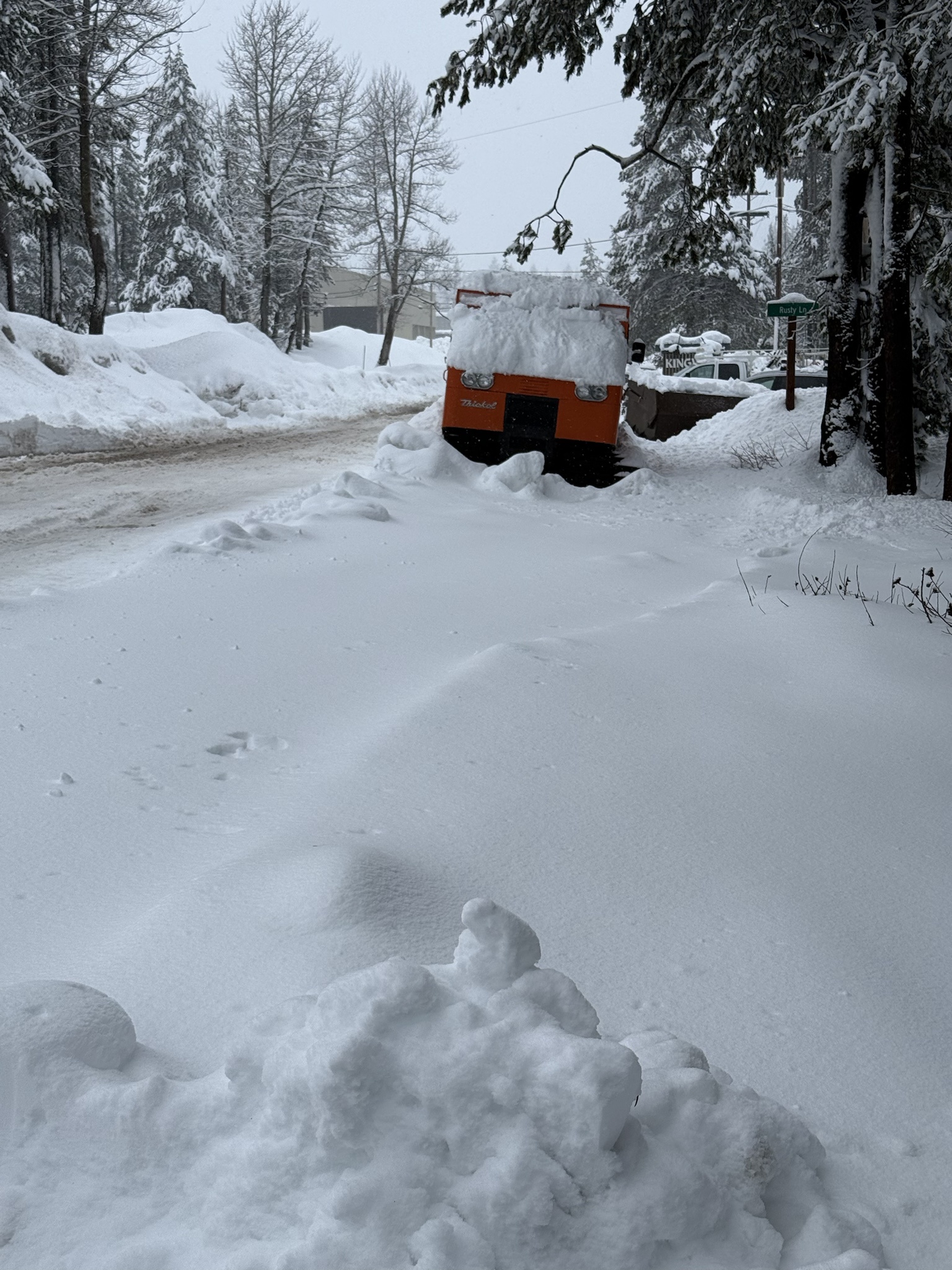 The powerful Thiokol Snowcat in action