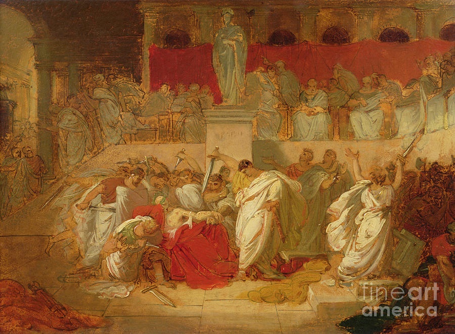 A Stunning Old Painting: The Ides of March - Celebrating the Republic and Defying Caesar!