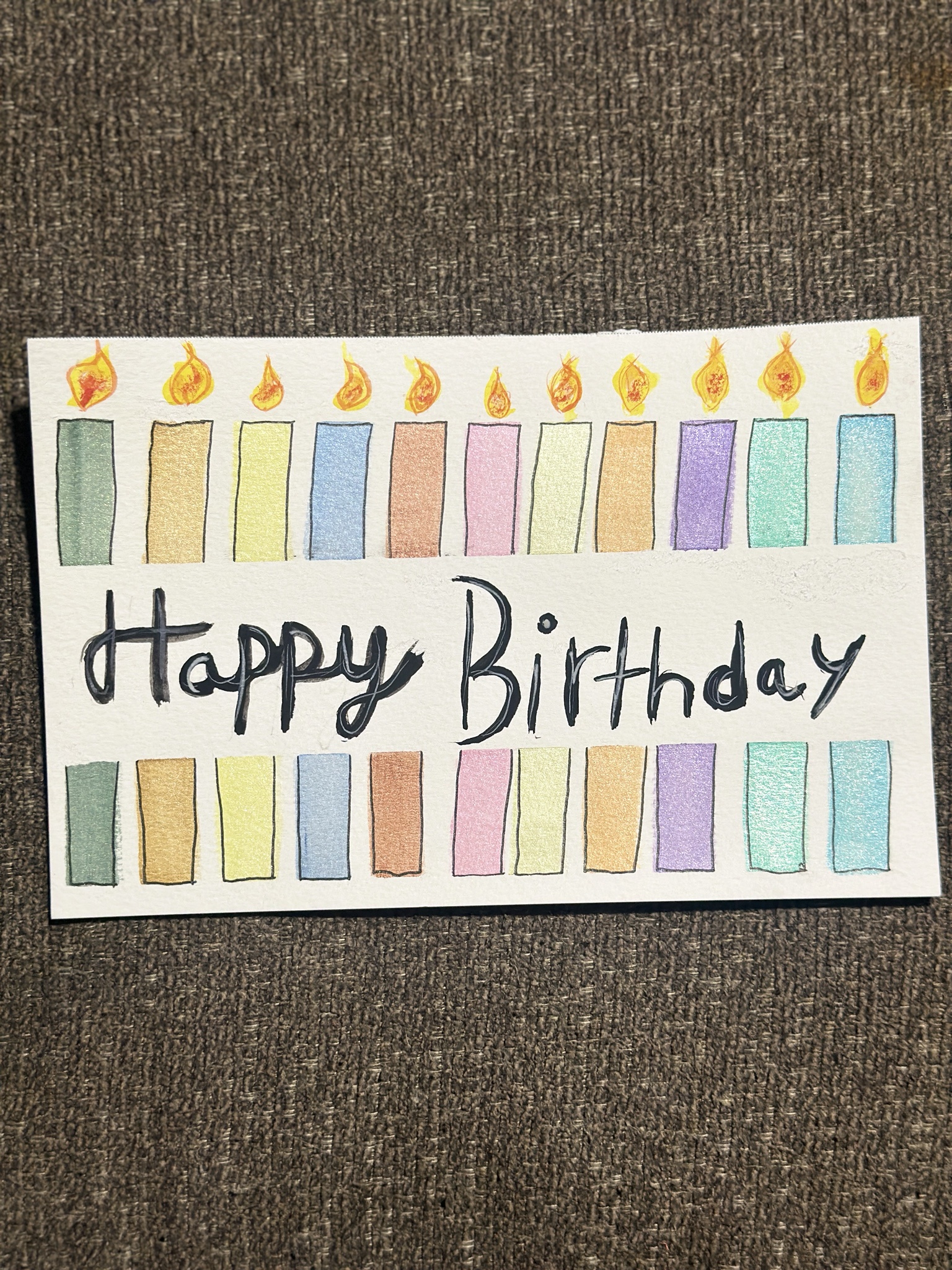 Preparing for a few work friend birthdays by honing my watercolor skills