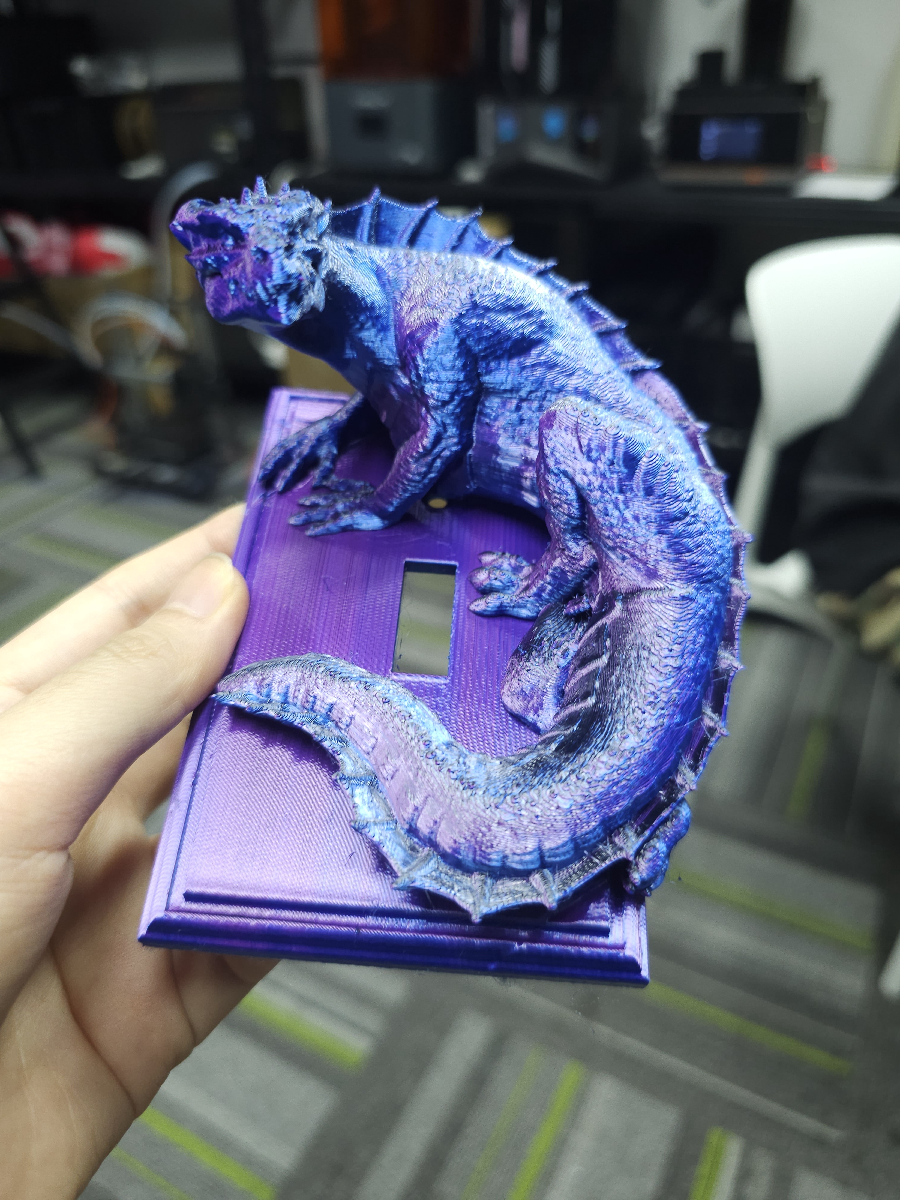 I Crafted This Light Switch Shell: The Color Matches the Dragon Perfectly!