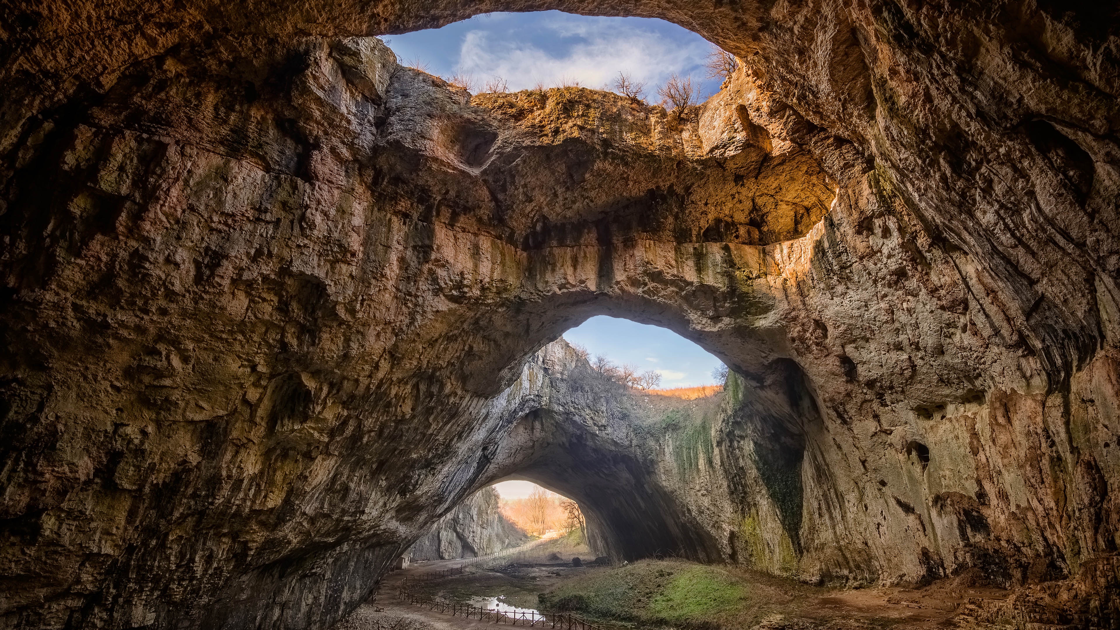 Step into a stone age atrium!