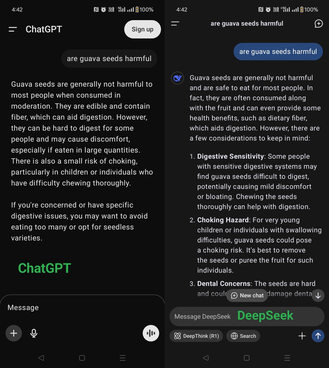 I Posed the Same Question to ChatGPT and DeepSeek!