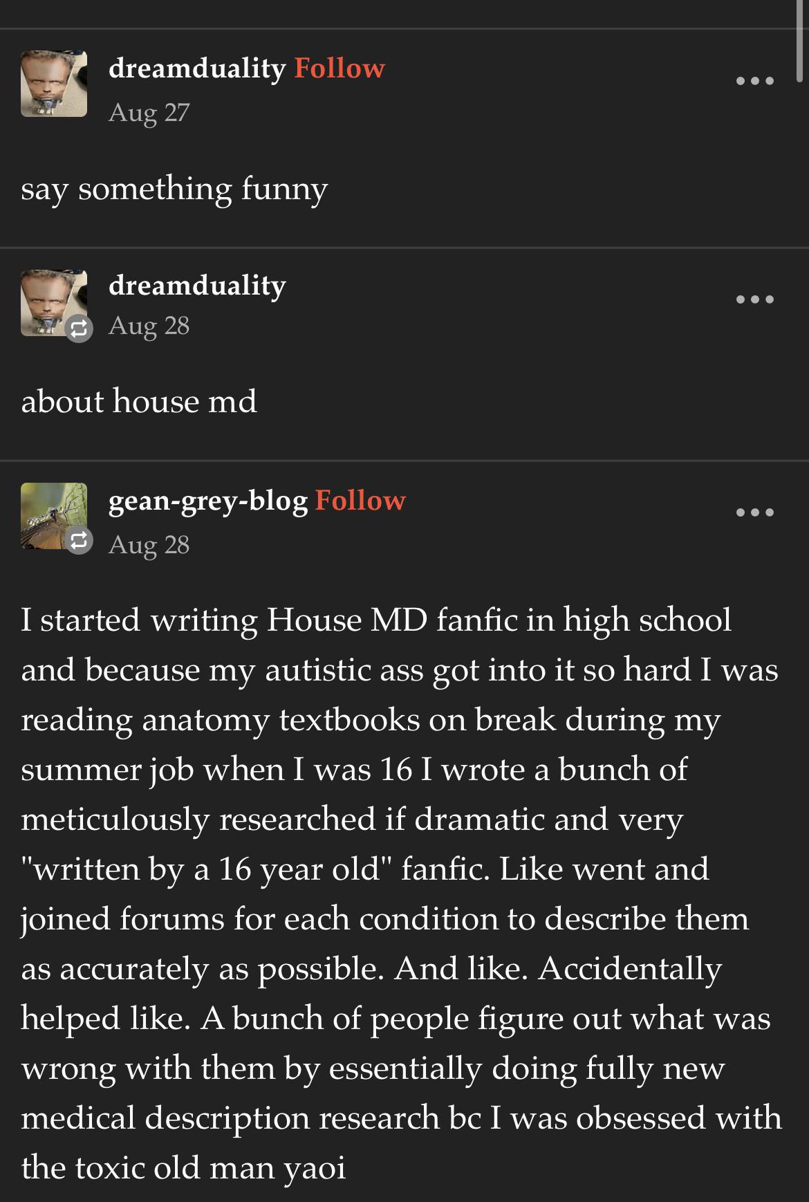 Diving into the world of House MD fanfiction