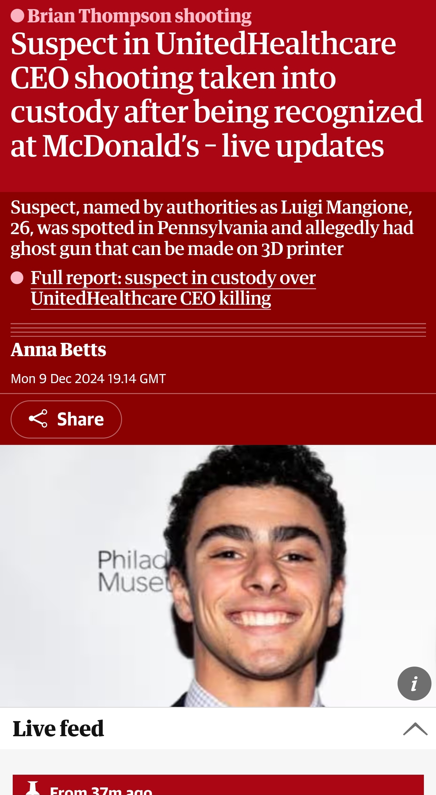 Not quite the look I expected from him