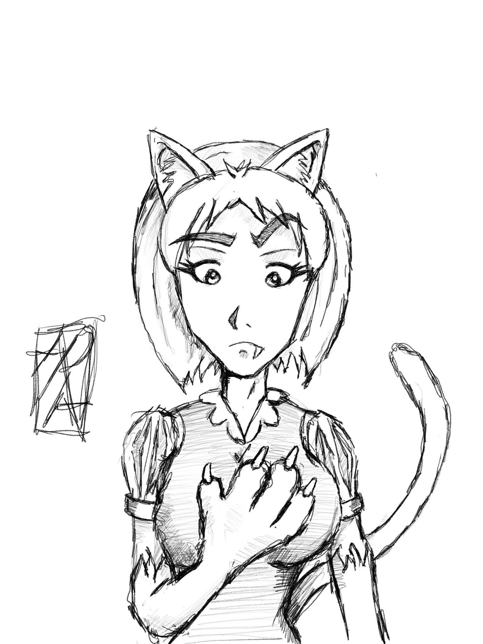Day 125: Drawing My Big Titty Catgirl Cosplay Waifu